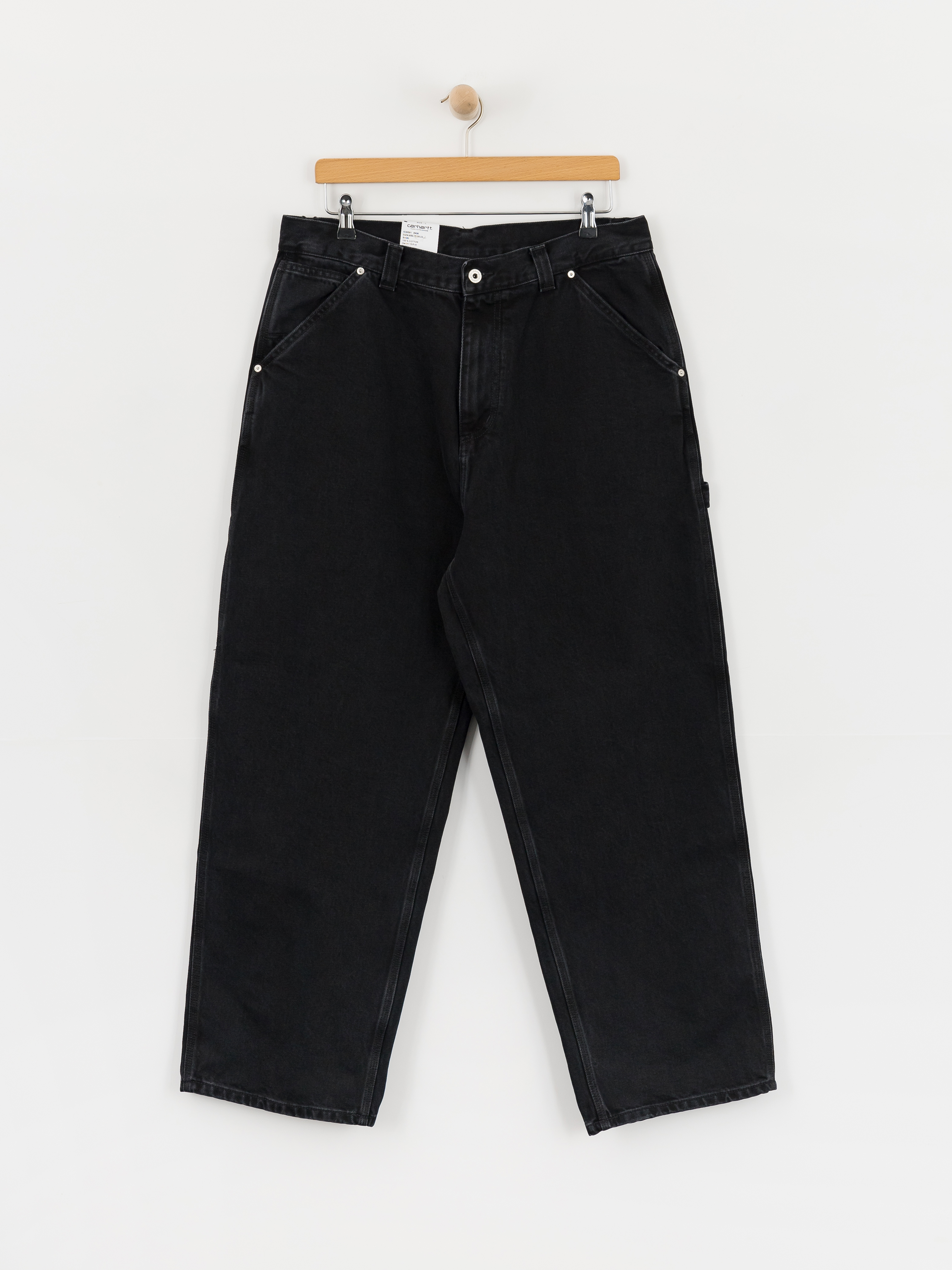 Carhartt WIP Belmont Kisnadrág (black stone washed)