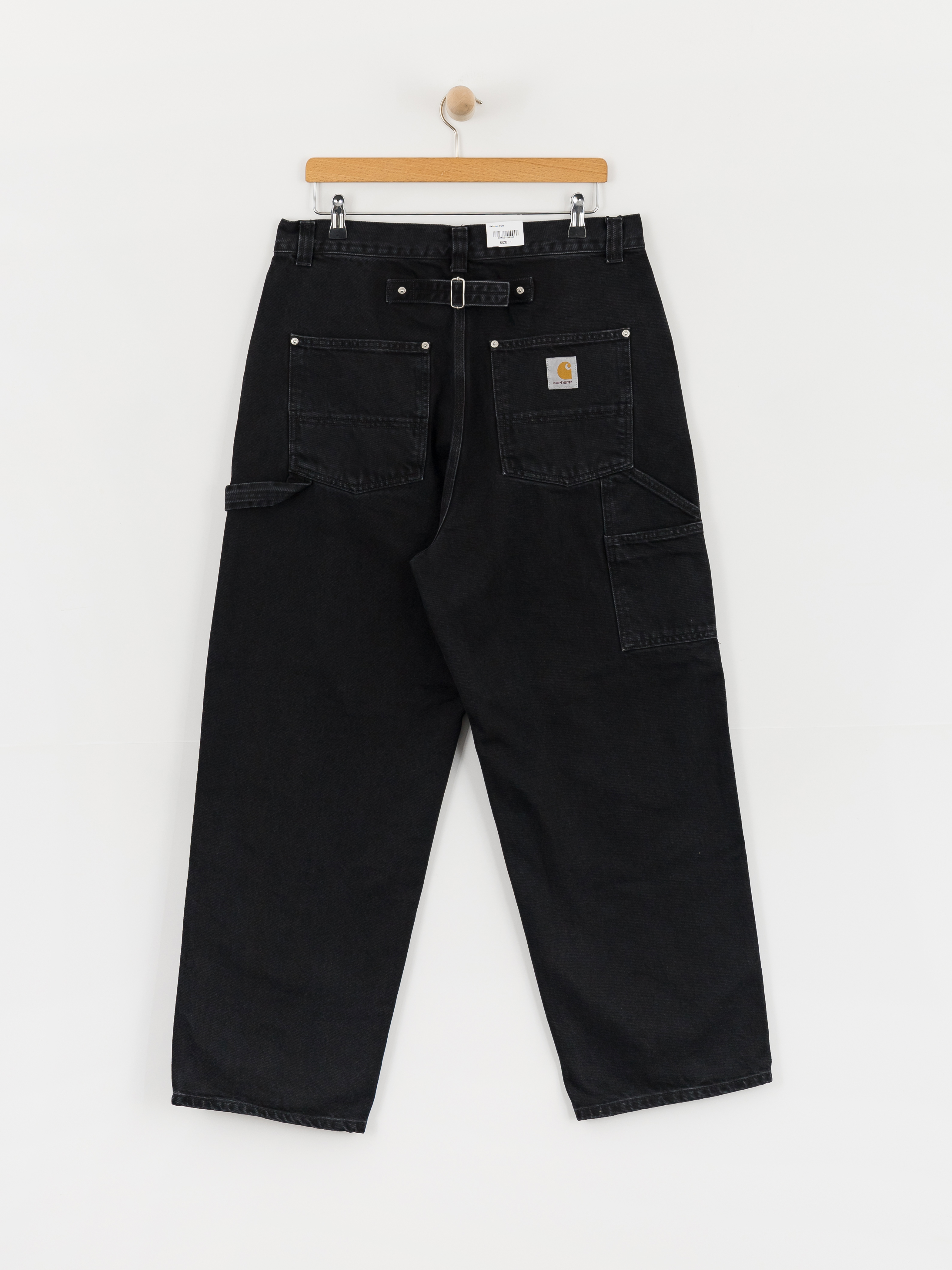 Carhartt WIP Belmont Kisnadrág (black stone washed)