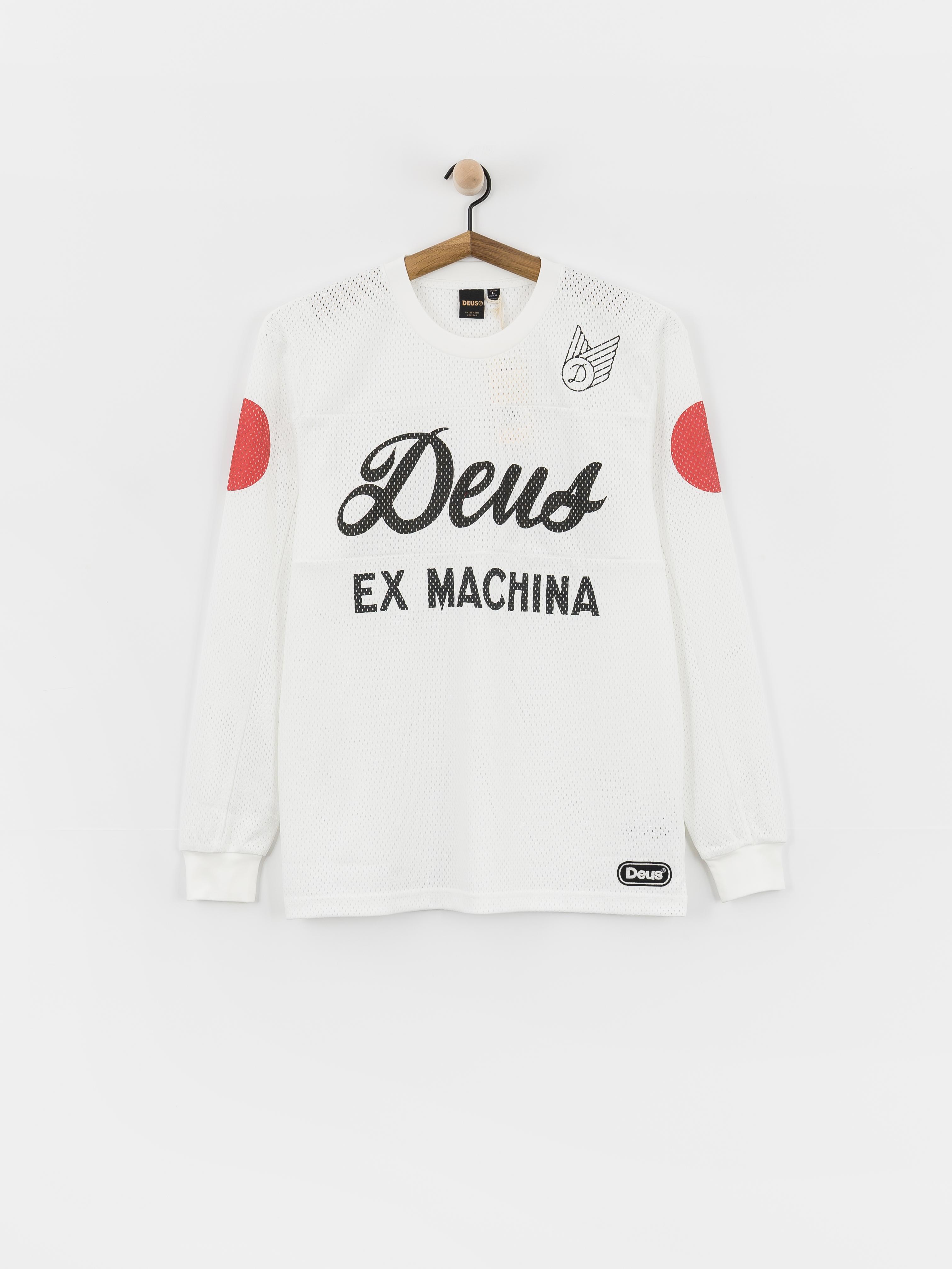 Deus Ex Machina Saber Moto Jersey Póló (vintage white)