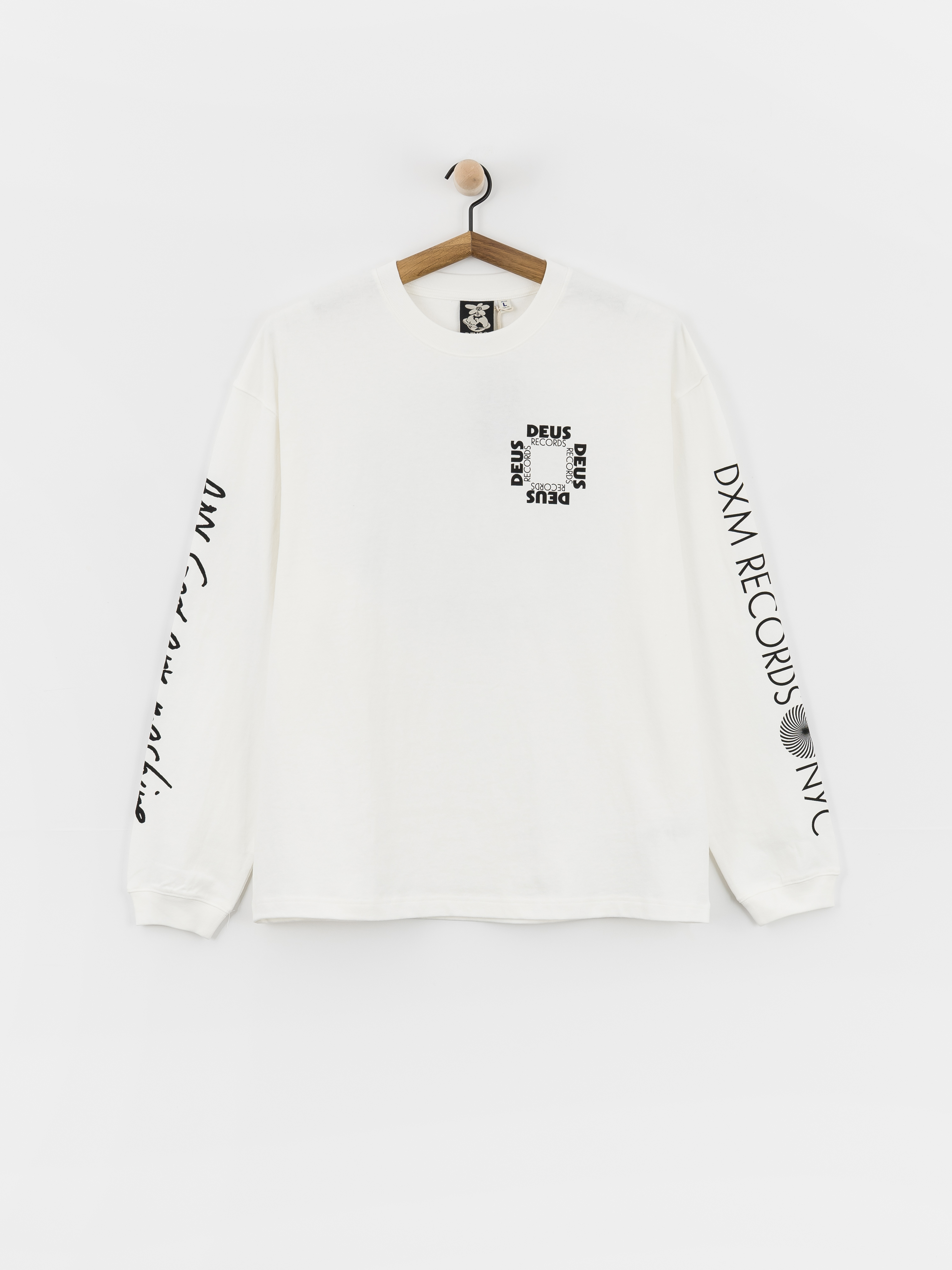 Deus Ex Machina Defacto Hosszú ujjú felső (vintage white)