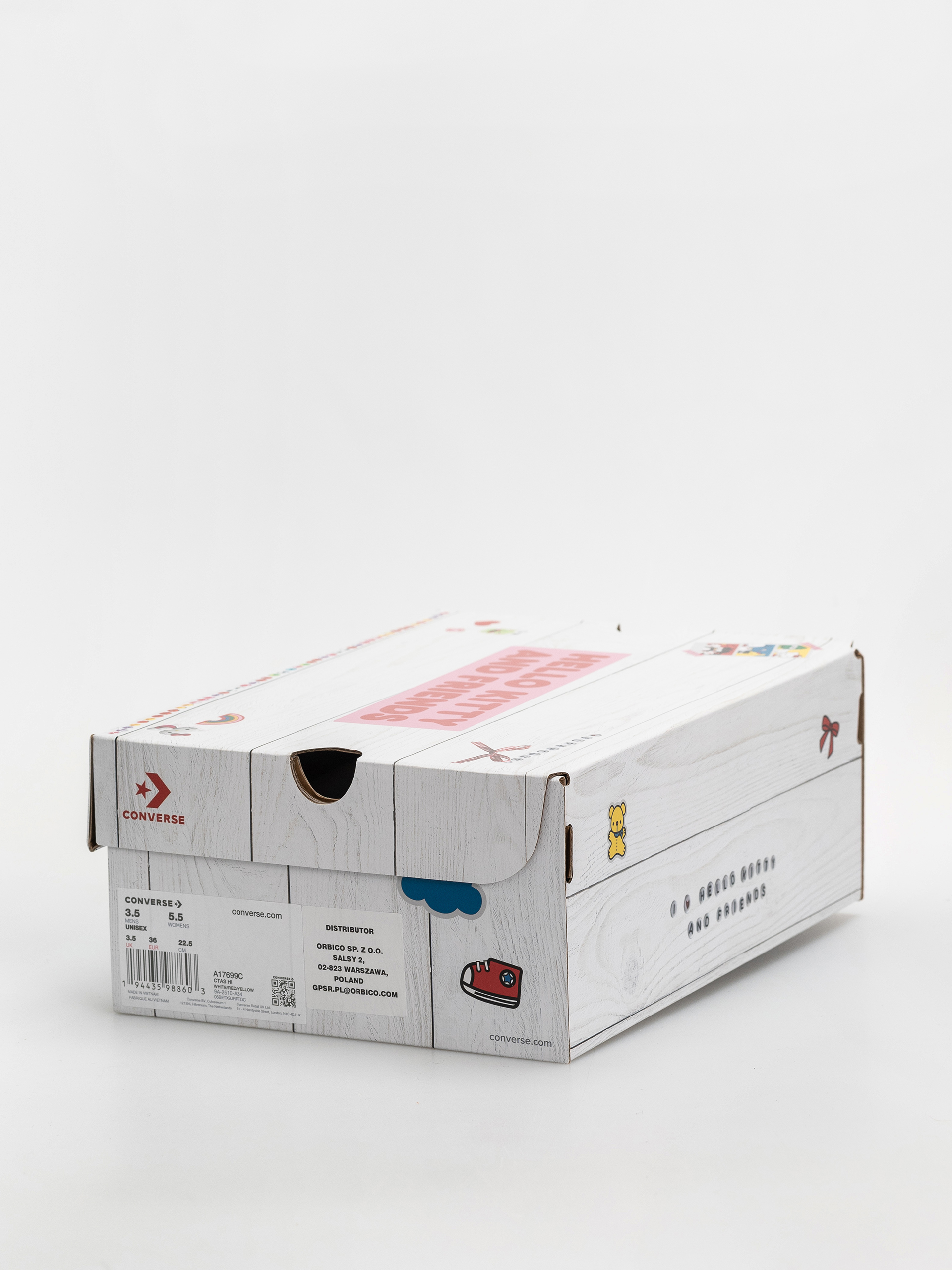 Converse Chuck Taylor All Star Hi Tornacipők (white/red/yellow)
