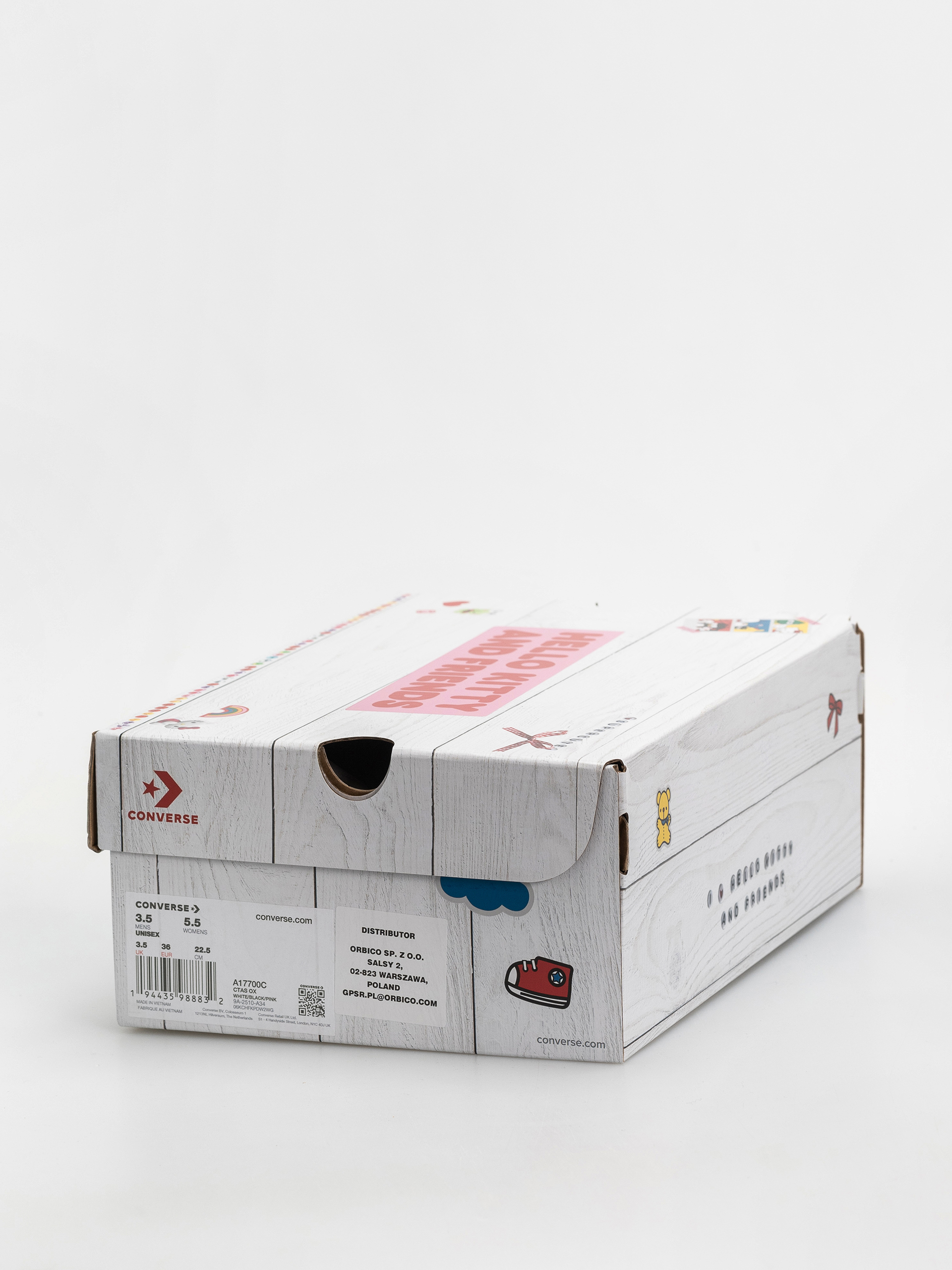 Converse Chuck Taylor All Star Ox Tornacipők (white/black/pink)