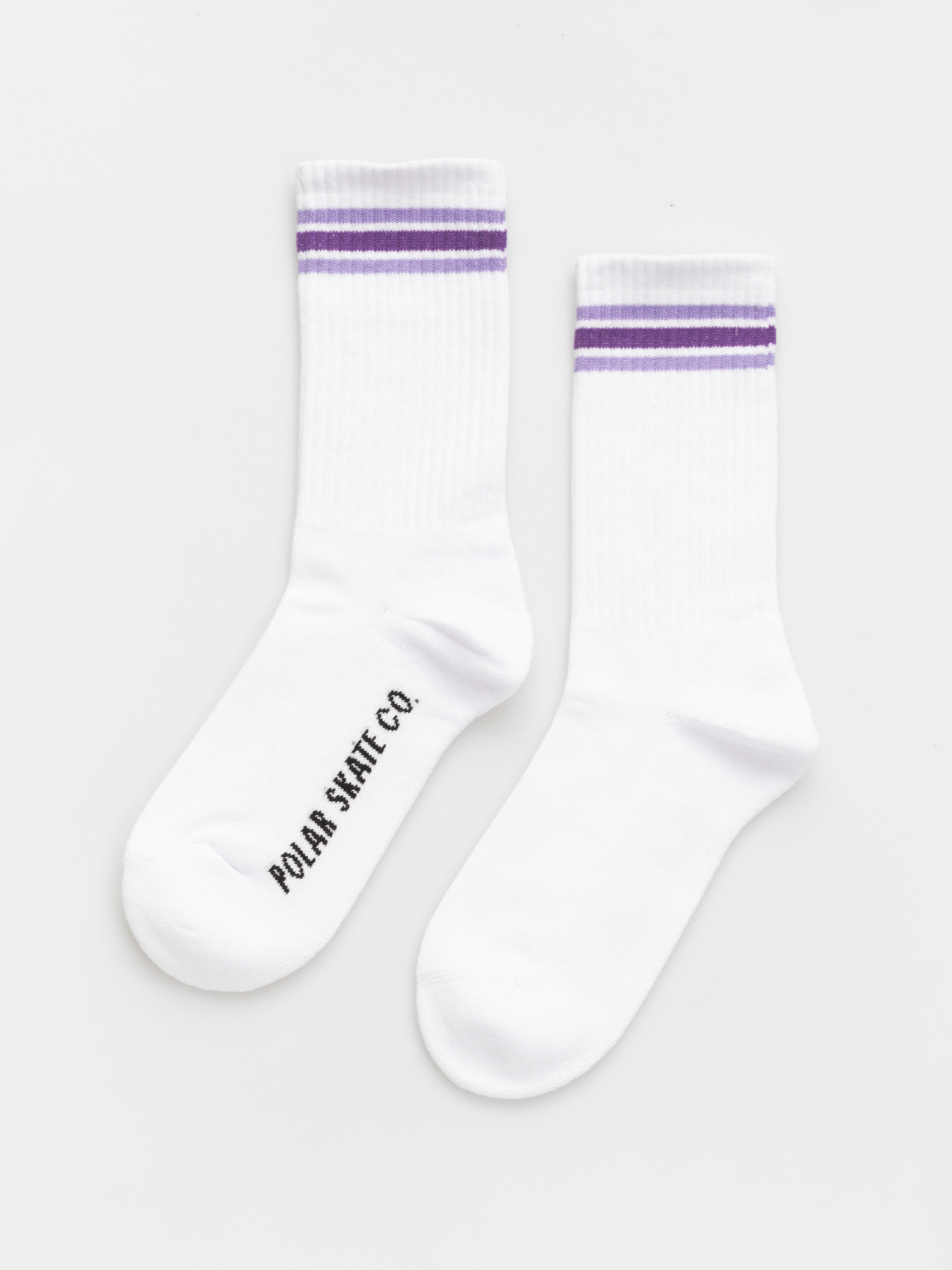 Polar Skate Rib Stripes Zokni (white/lavender)