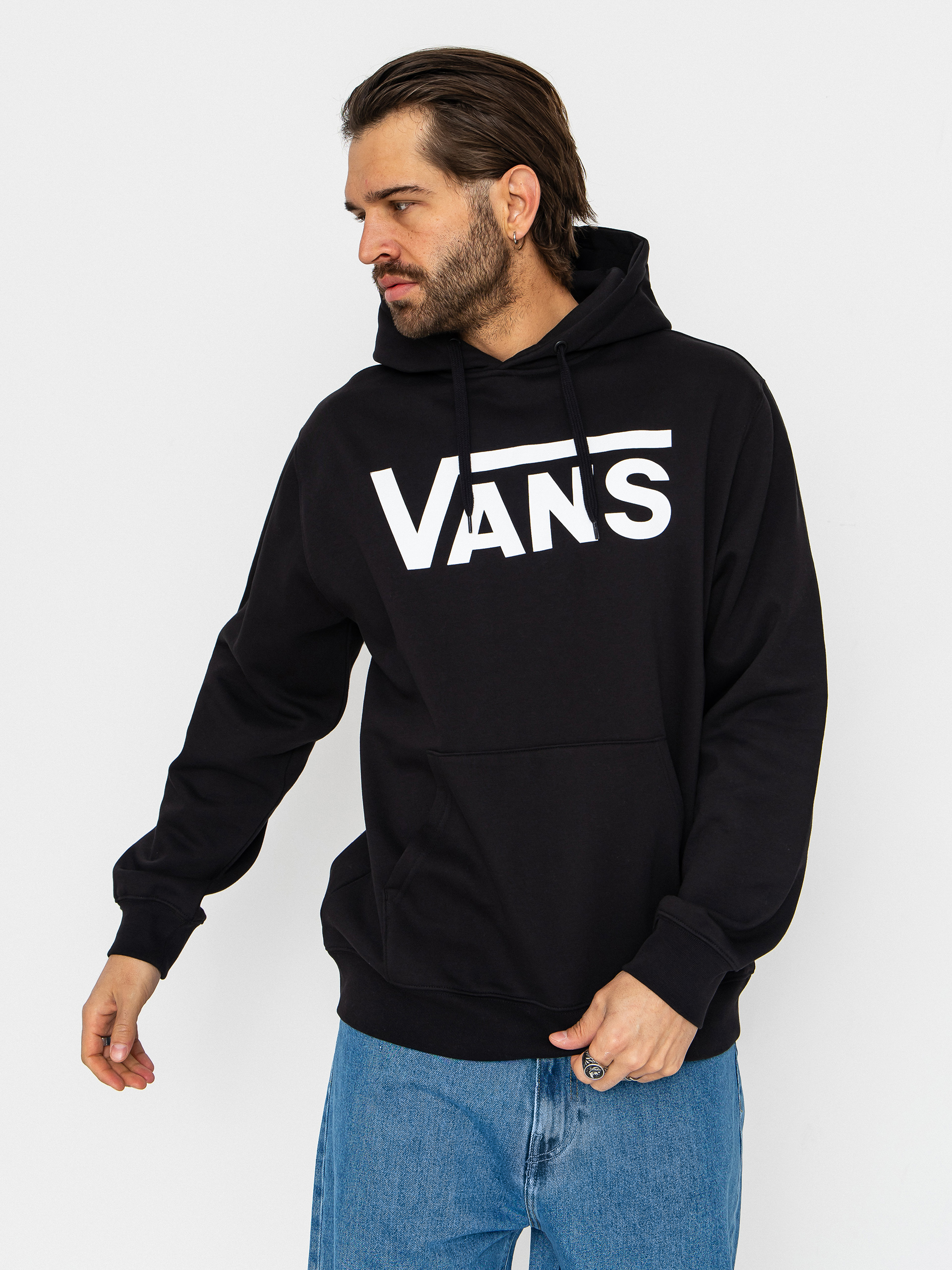 Vans Classic HD Kapucnis pulóver (black/white)
