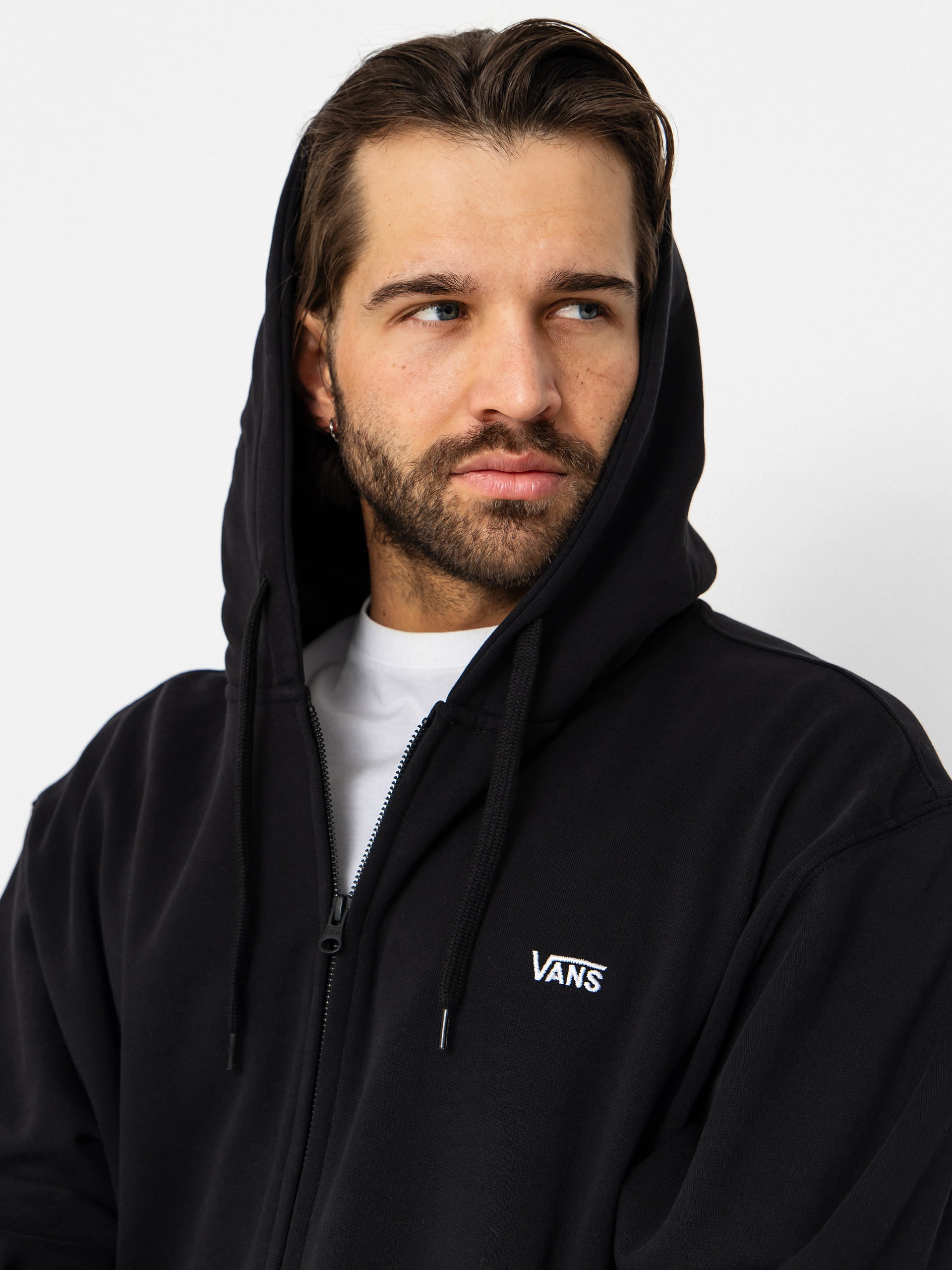 Vans Left Chest II Loose ZHD Kapucnis pulóver (black)