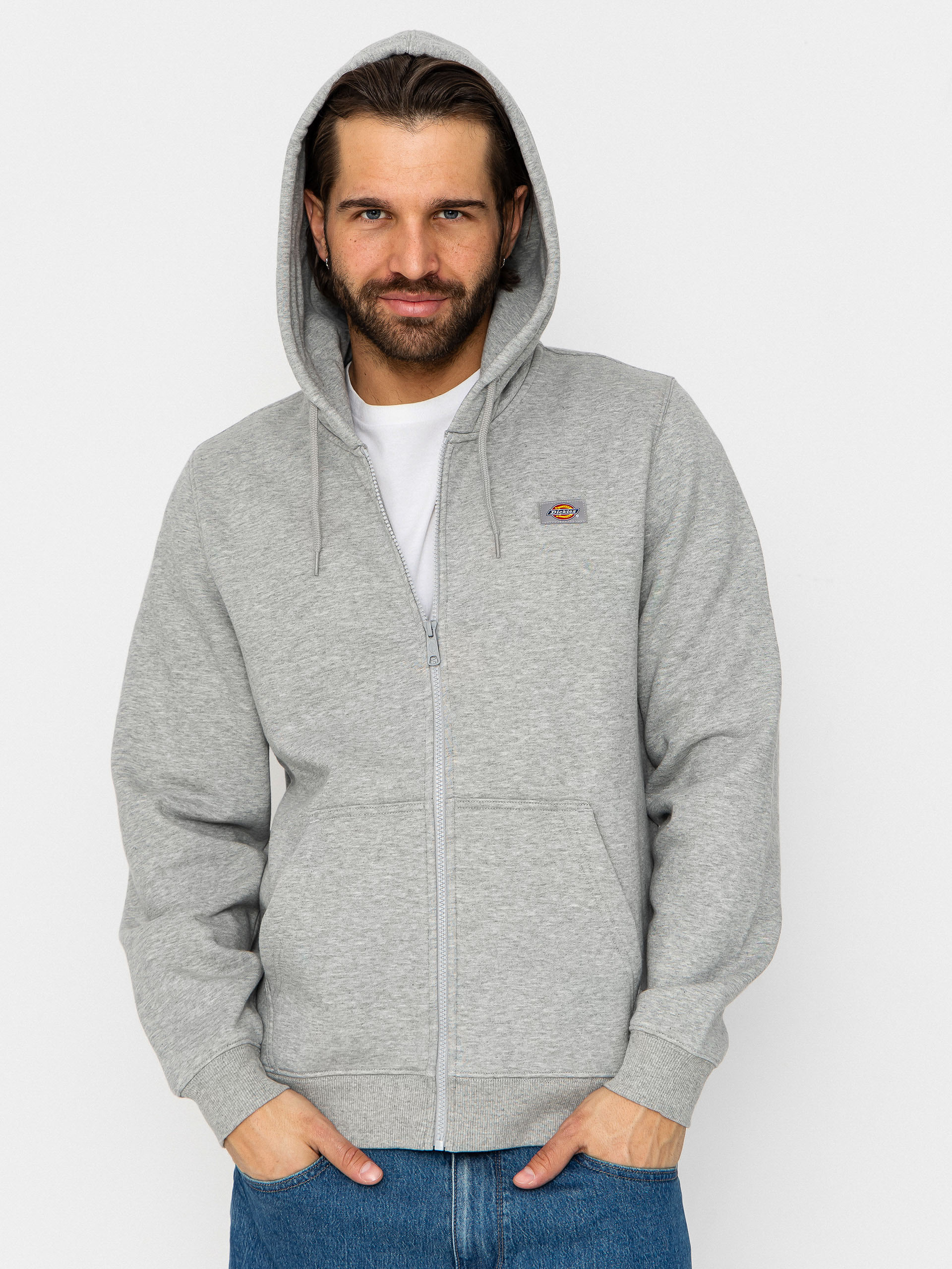 Dickies Oakport ZHD Kapucnis pulu00f3ver (heather grey)