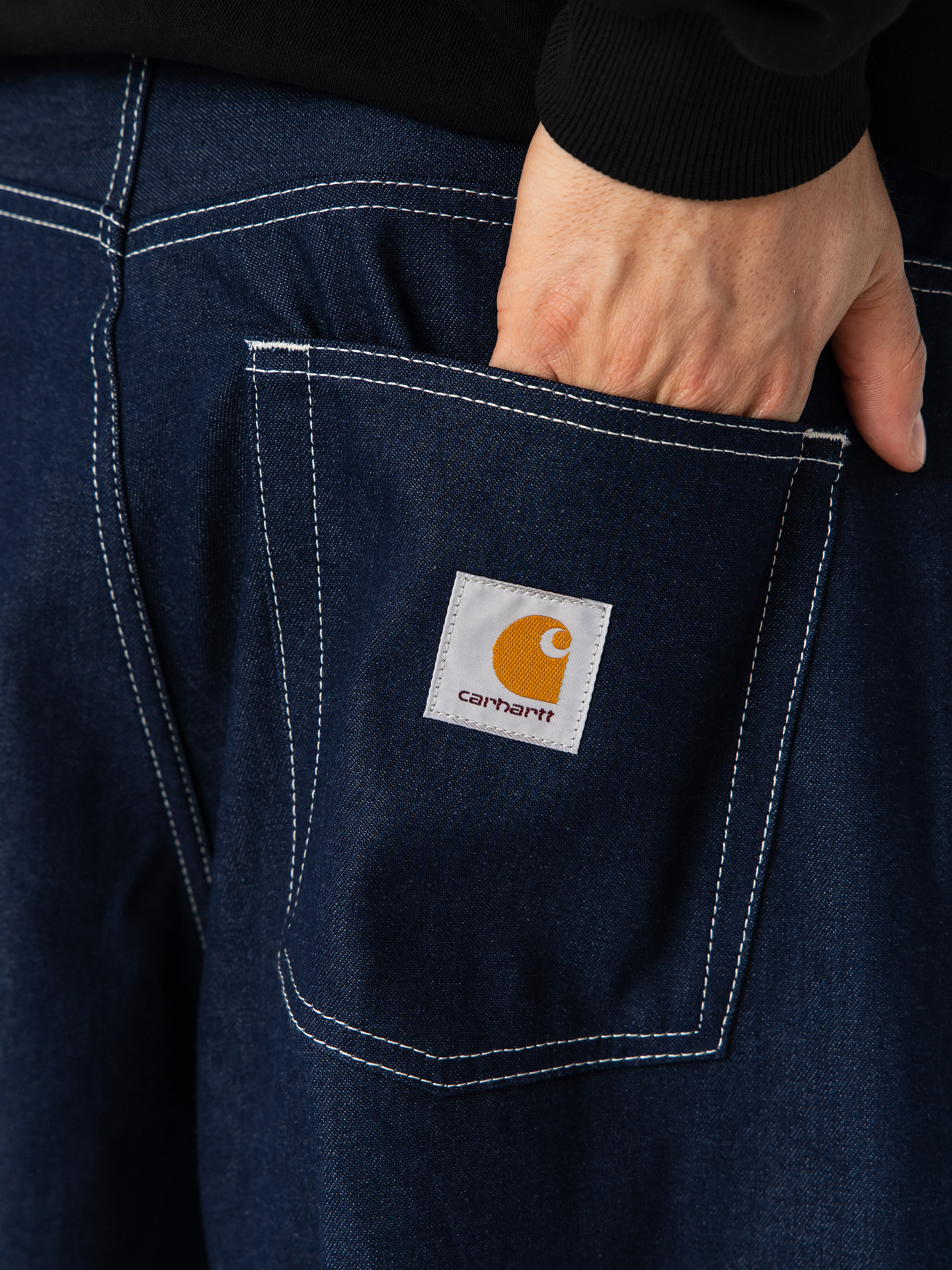 Carhartt WIP Brandon Kisnadrág (blue rigrid)