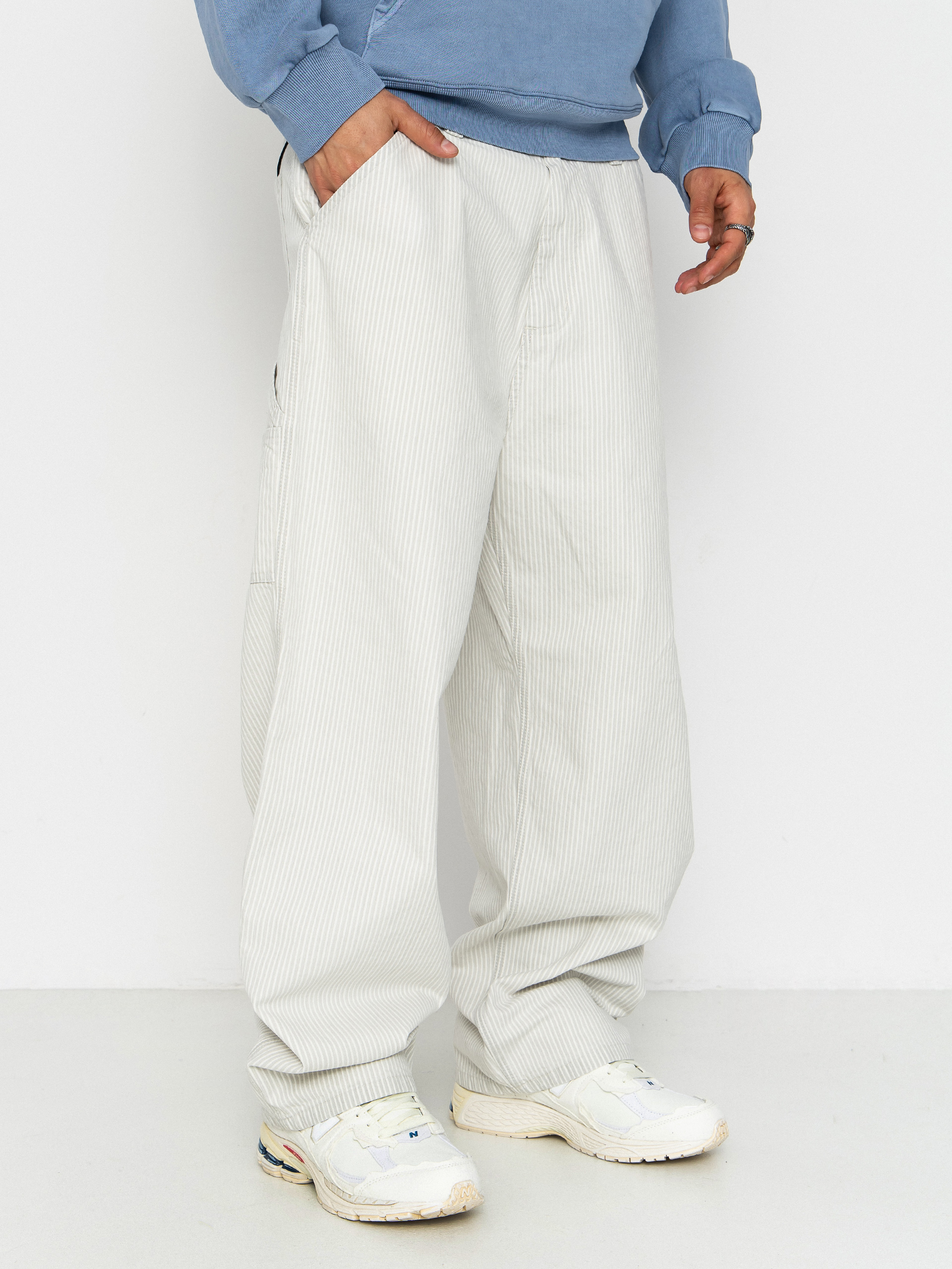 Carhartt WIP Mercer Single Knee Kisnadrág (mercer stripe/graphite/wax)