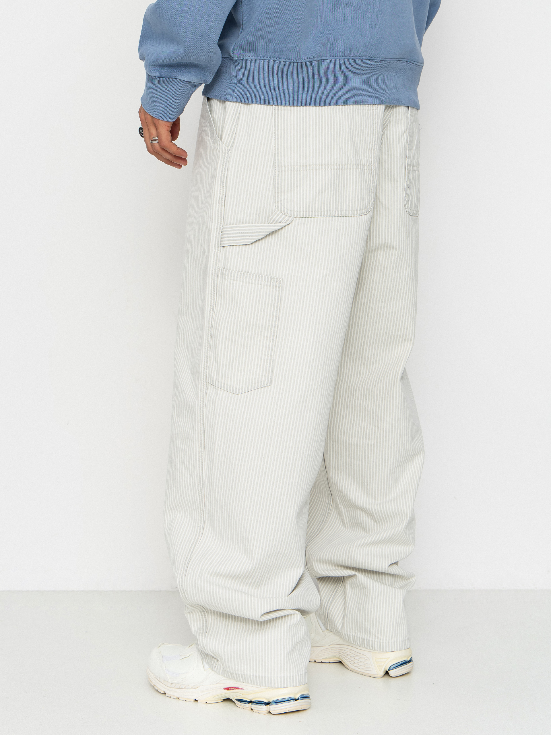 Carhartt WIP Mercer Single Knee Kisnadrág (mercer stripe/graphite/wax)