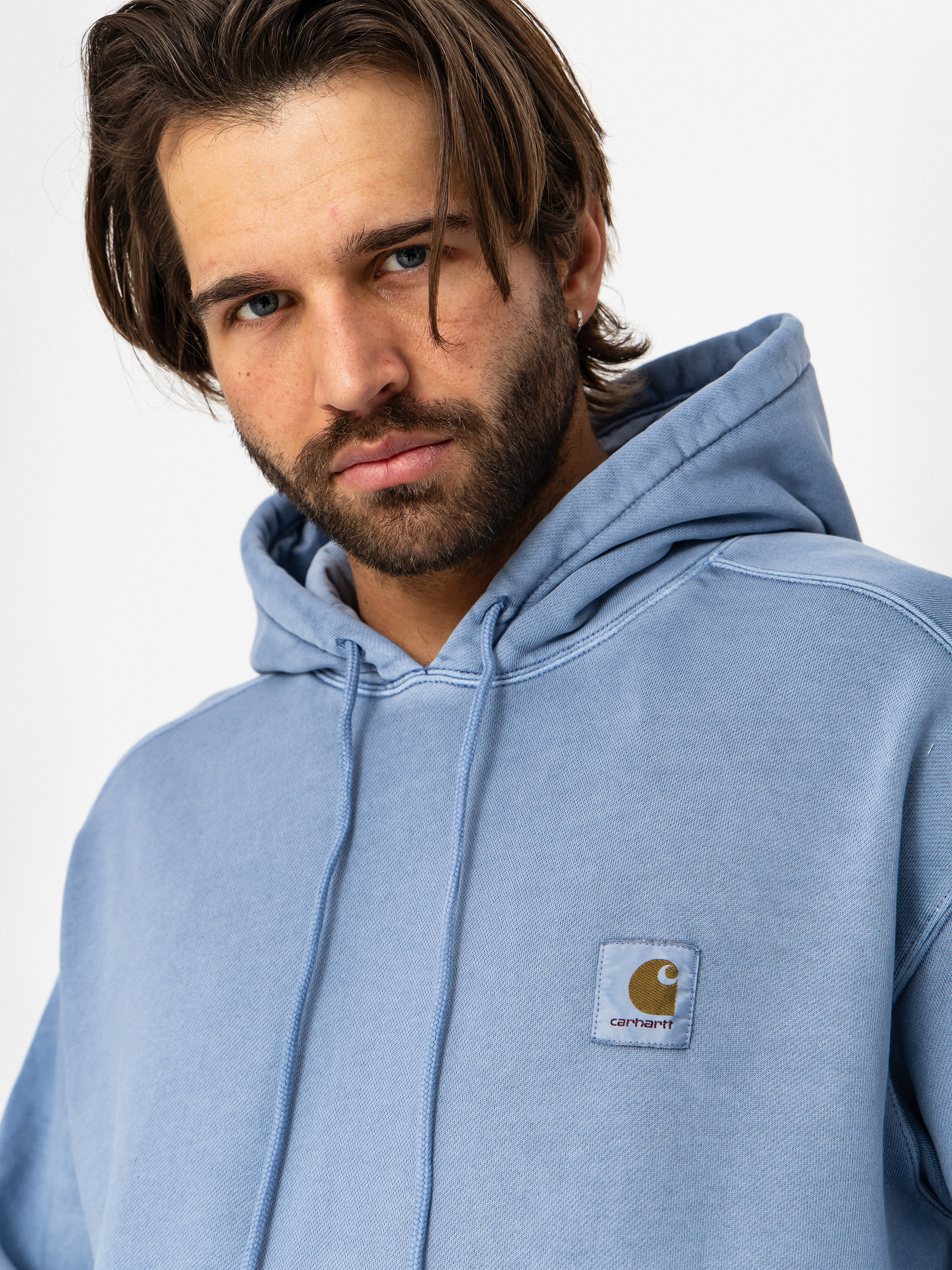 Carhartt WIP Nelson HD Kapucnis pulóver (gentle blue)
