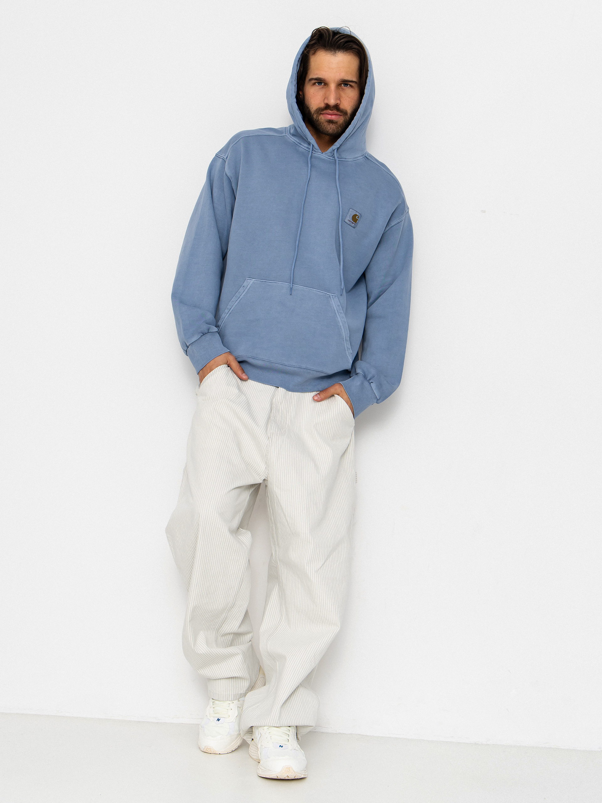Carhartt WIP Nelson HD Kapucnis pulóver (gentle blue)