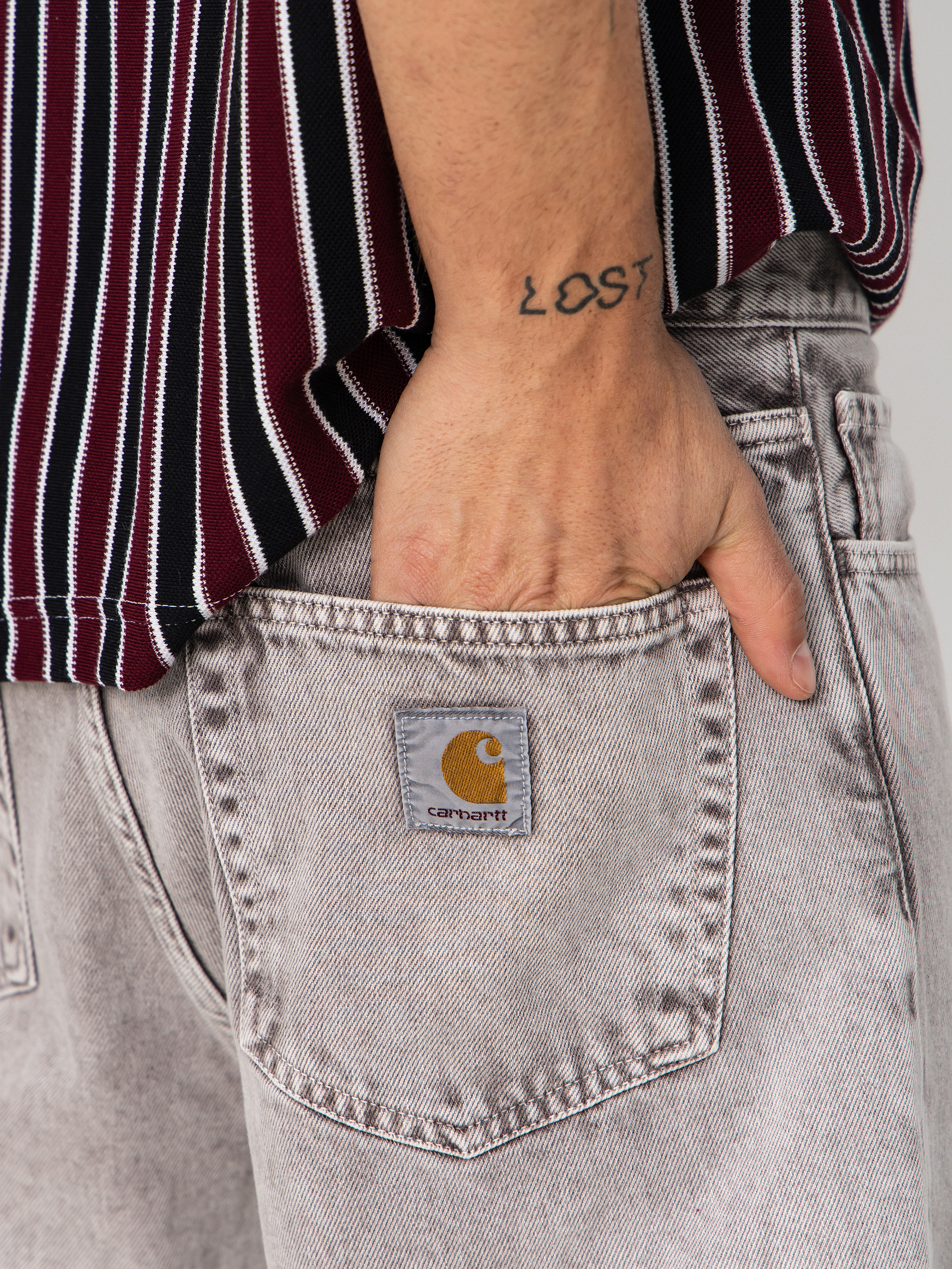 Carhartt WIP Landon Kisnadrág (shale)