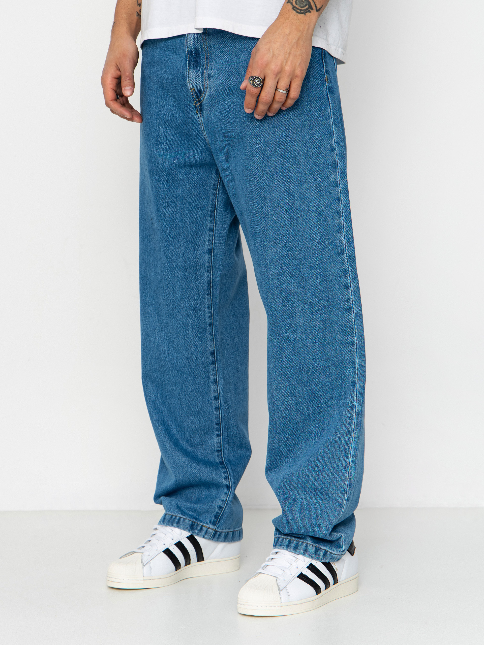 Kisnadrág Carhartt WIP Landon (blue heavy stone wash)