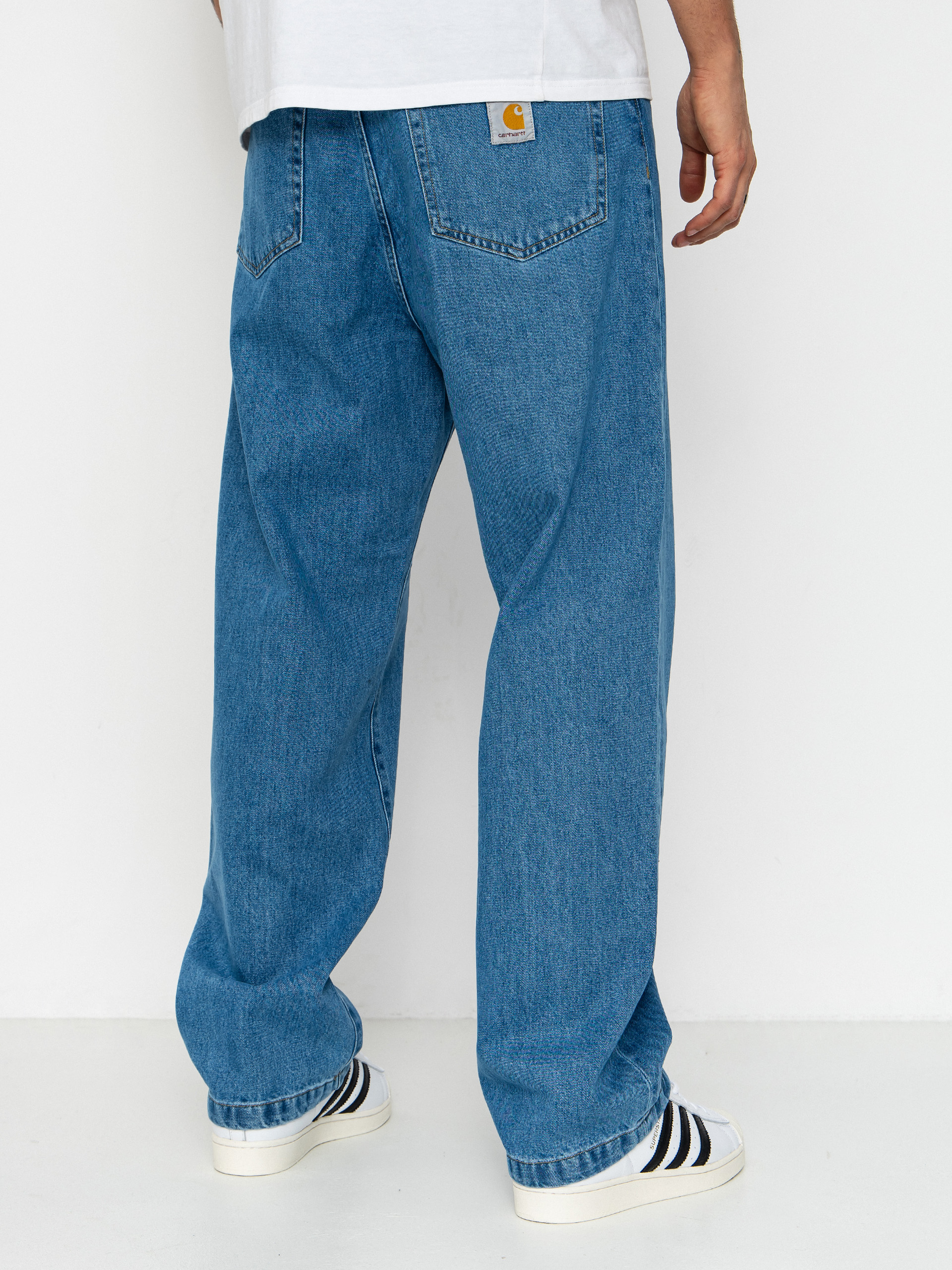 Kisnadrág Carhartt WIP Landon (blue heavy stone wash)