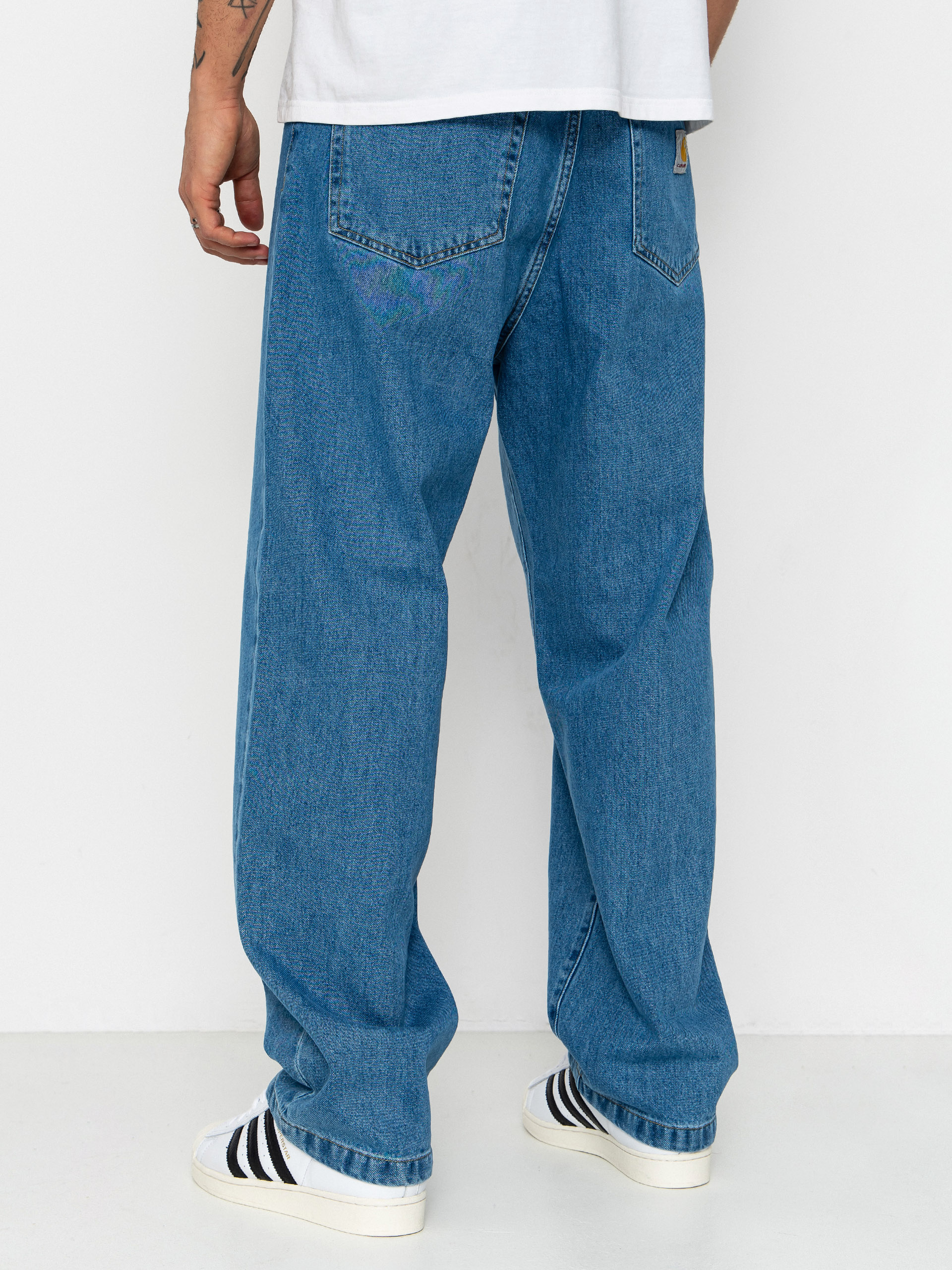 Kisnadrág Carhartt WIP Landon (blue heavy stone wash)