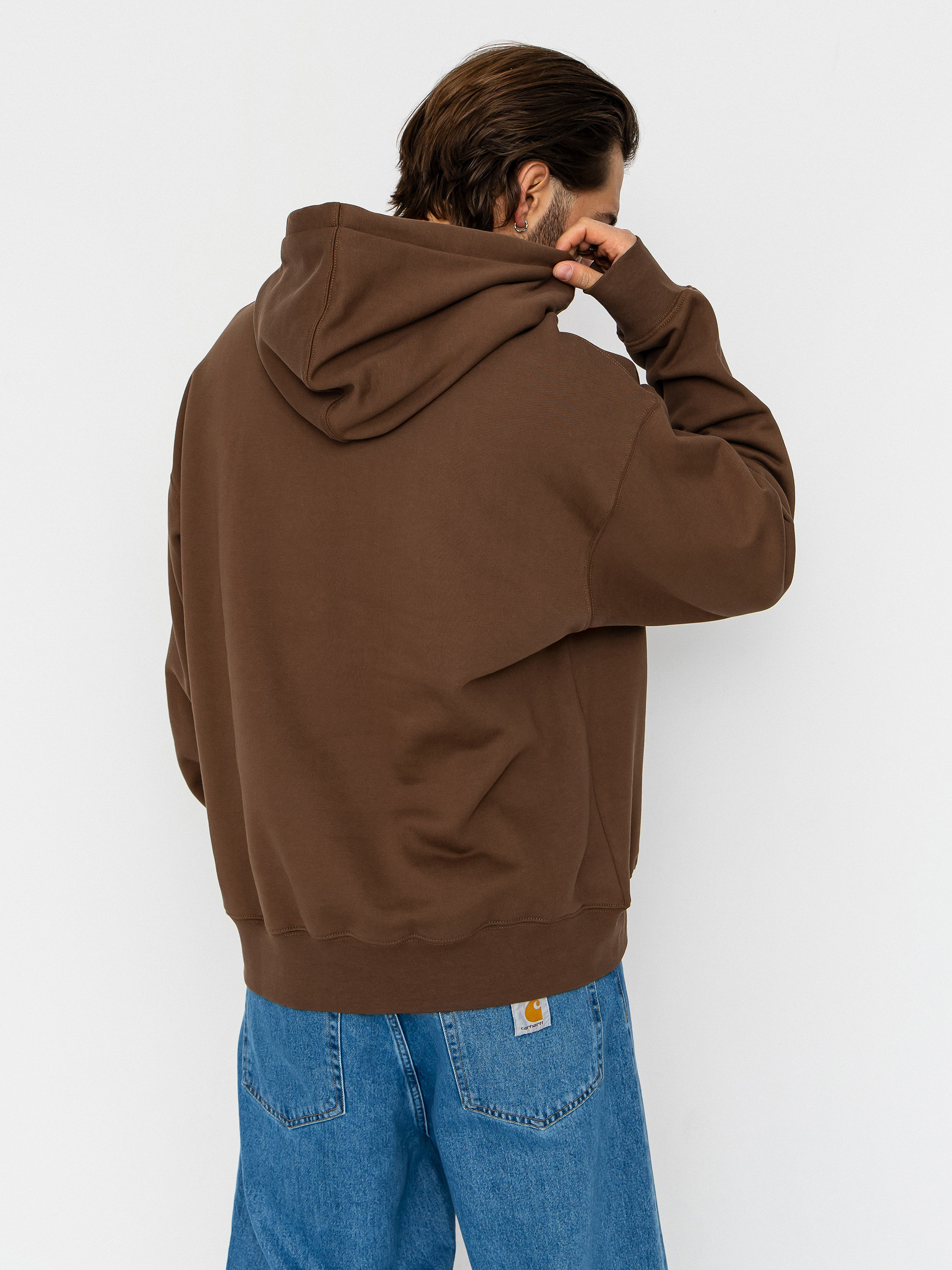 Vans Left Chest II Loose HD Kapucnis pulóver (vintage cocoa)