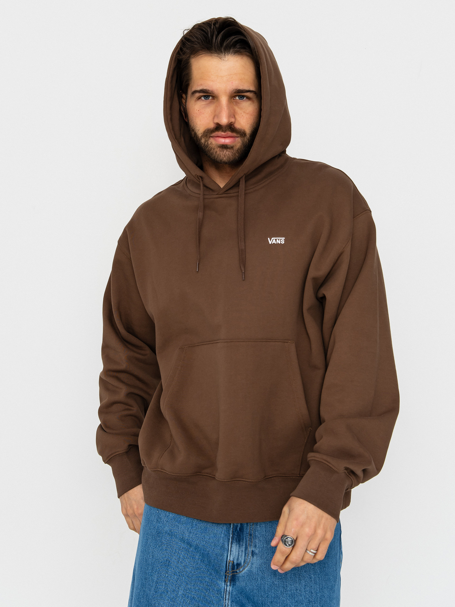 Vans Left Chest II Loose HD Kapucnis pulóver (vintage cocoa)