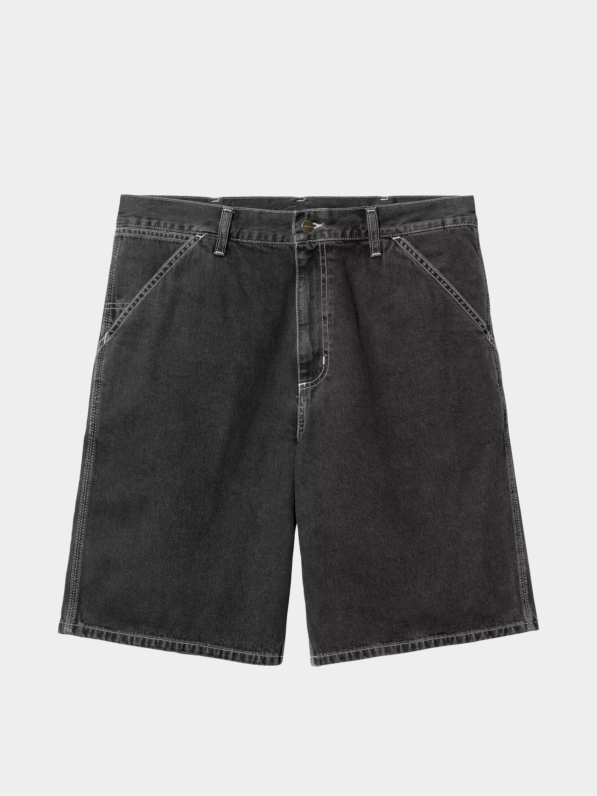 Rövidnadrág Carhartt WIP Simple (black heavy stone wash)