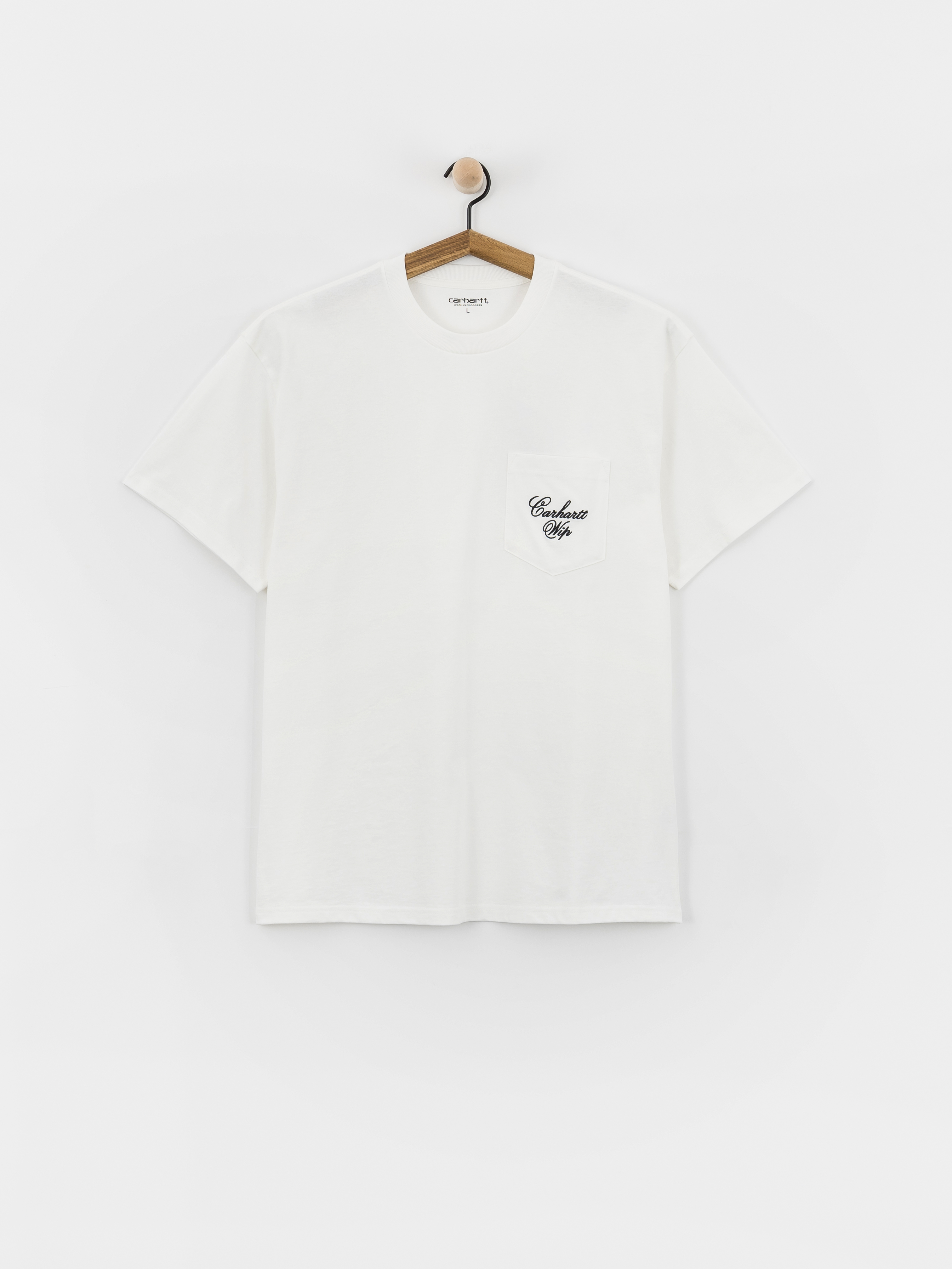 Póló Carhartt WIP Longhand Pocket (white/black)