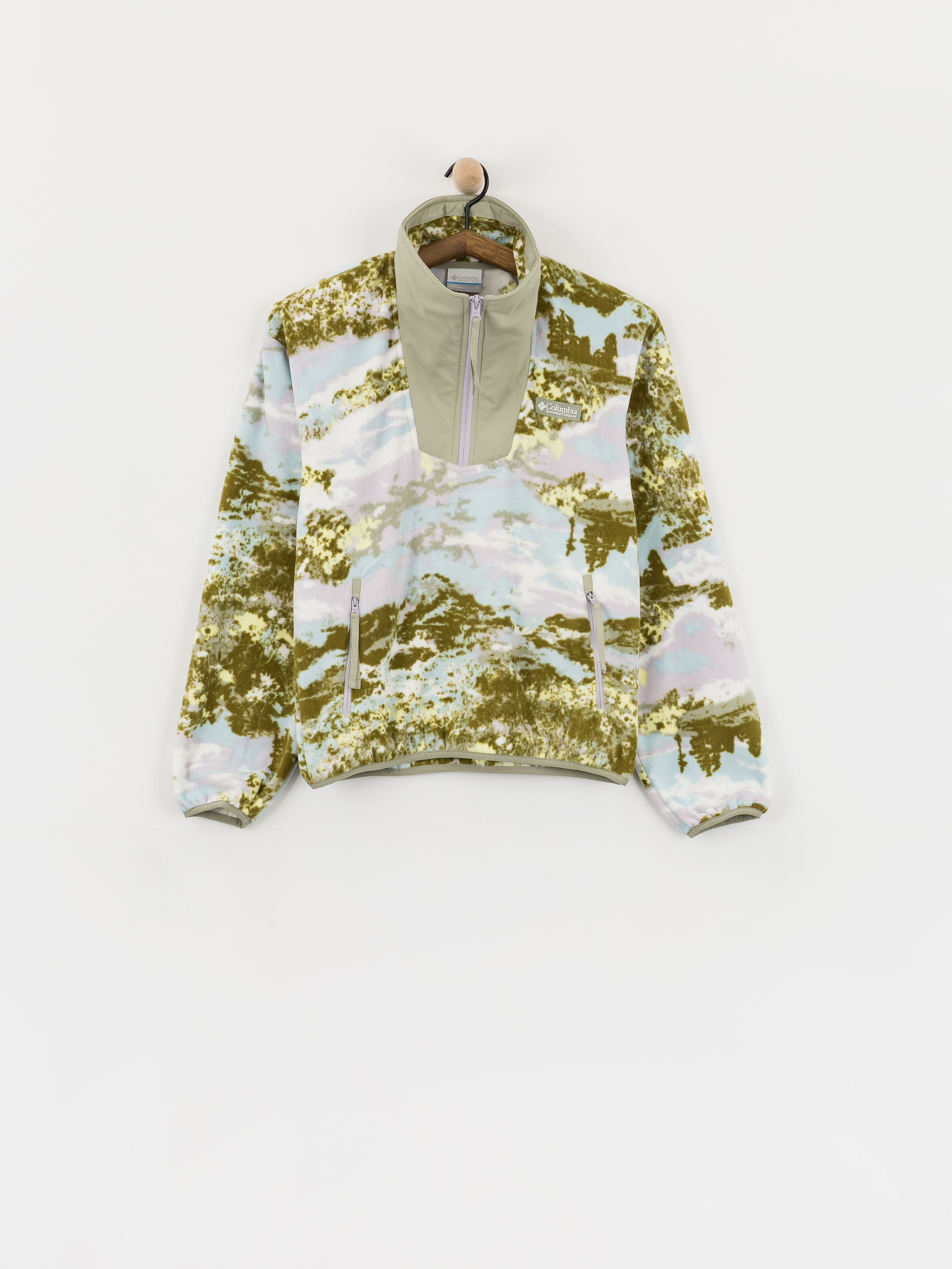 Columbia Sequoia Grove Printed Half Zip Wmn Polár pulóver (citron haze/fieldaze)