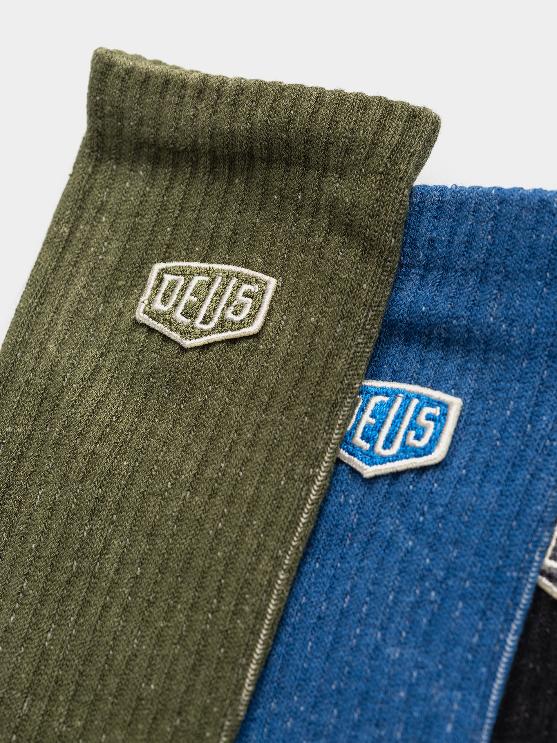 Deus Ex Machina Shield Garment Dyed Sock 3 Pack Zokni (multi)