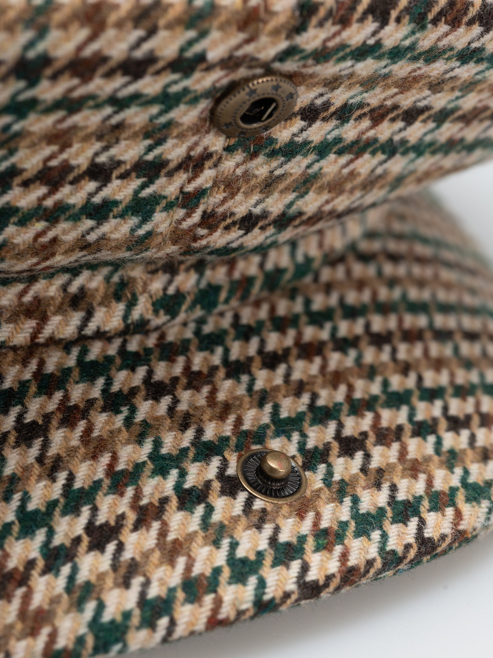 Brixton Brood Snap Flat cap (dusted ochre/khaki/verdant gre)