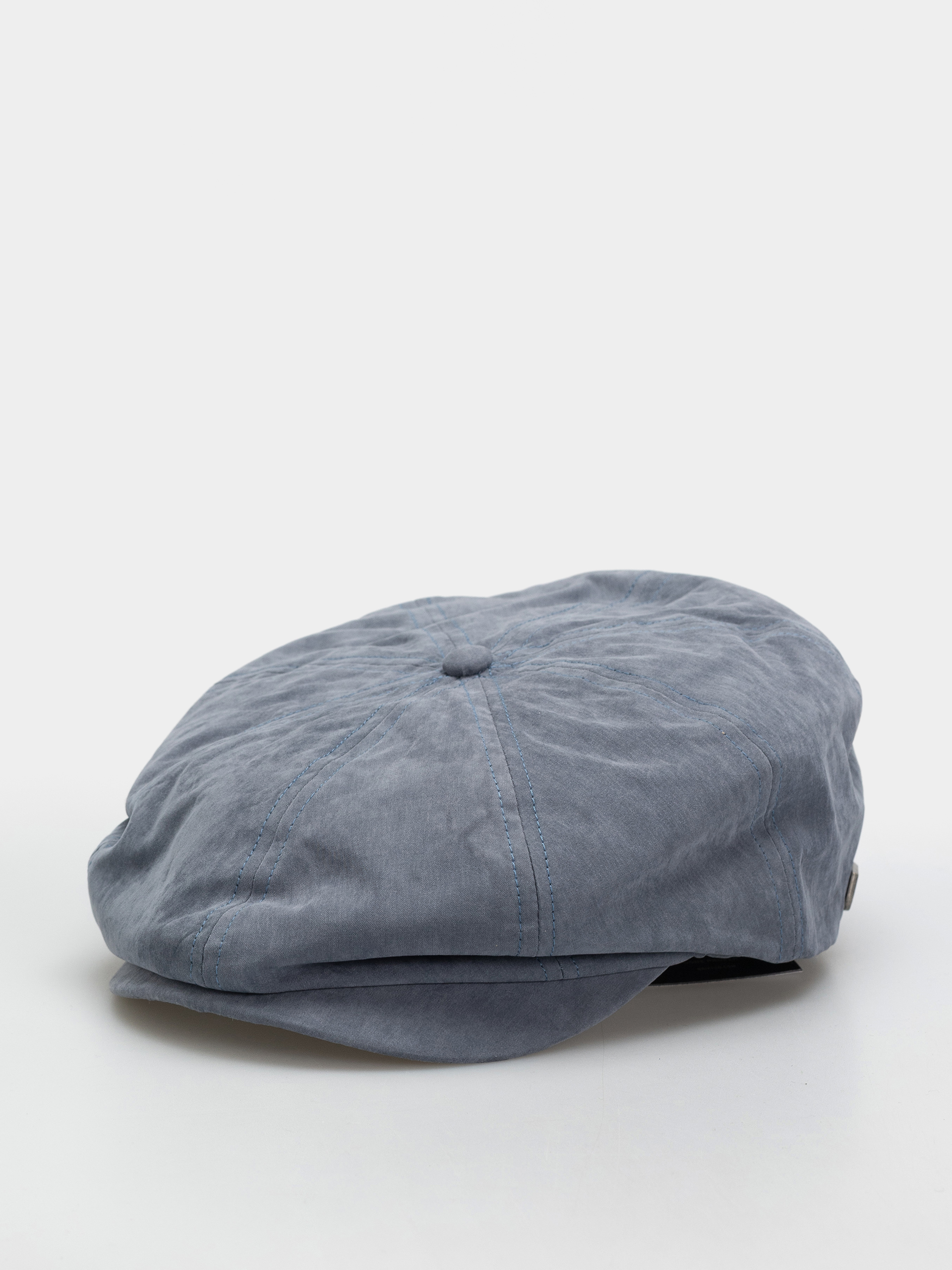 Brixton Brood Snap Flat cap (slate blue brushed satin)