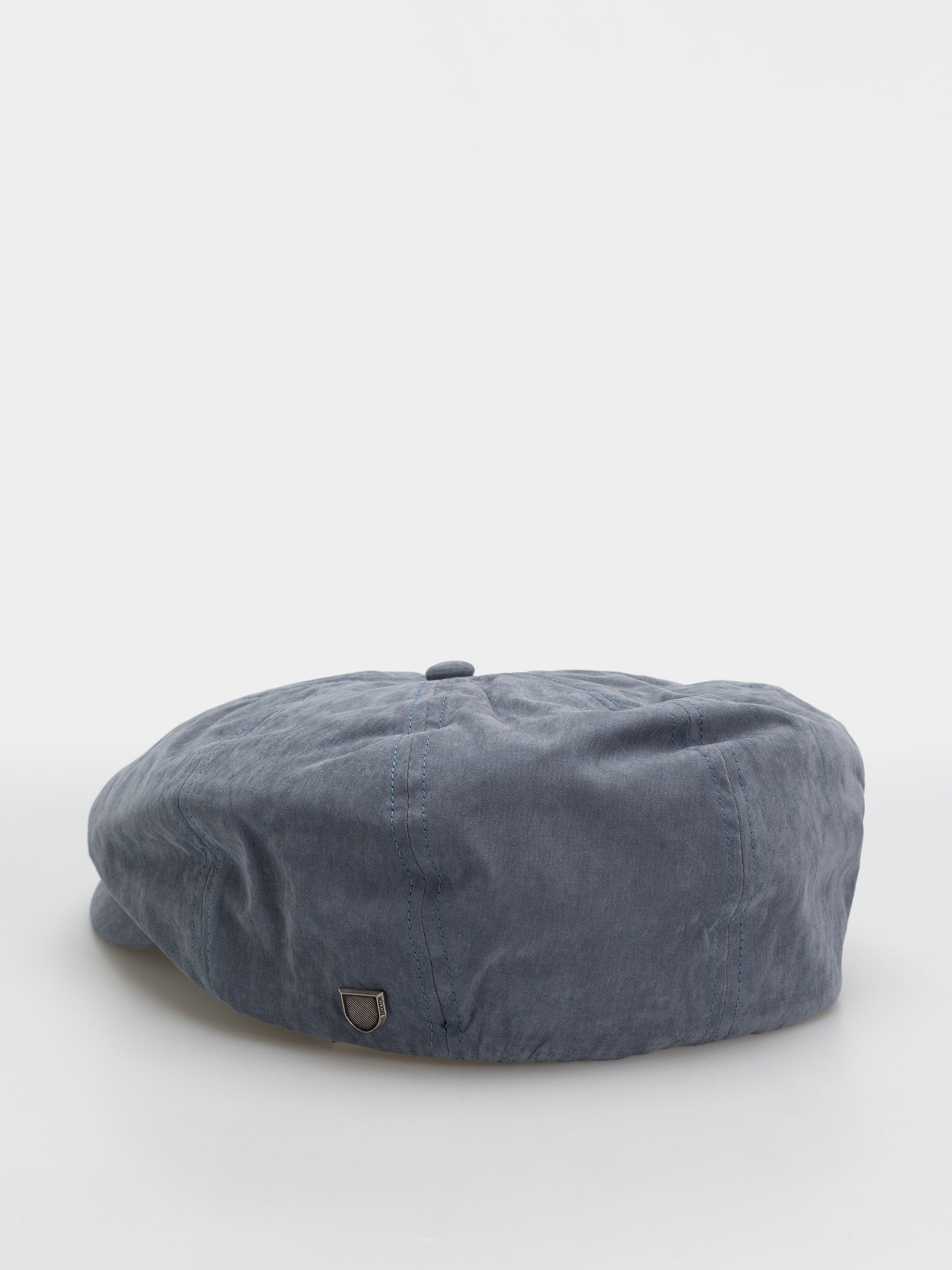 Brixton Brood Snap Flat cap (slate blue brushed satin)