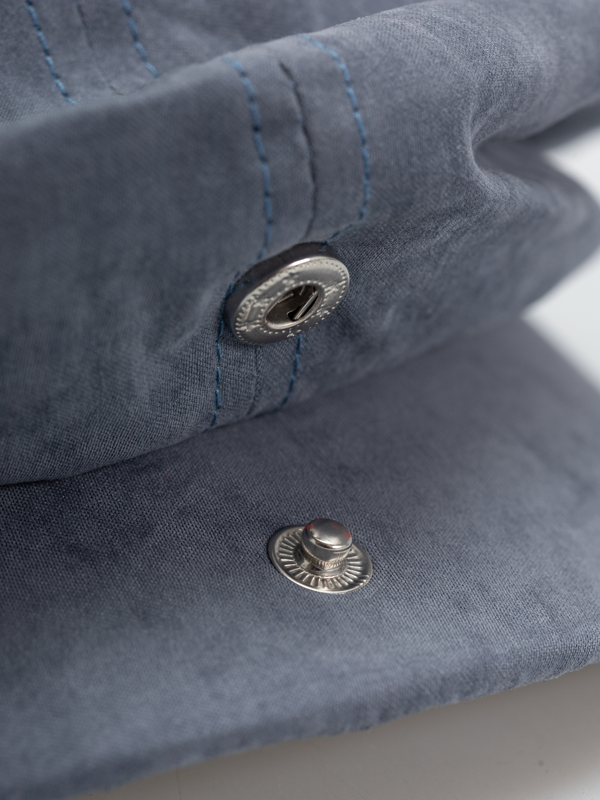 Brixton Brood Snap Flat cap (slate blue brushed satin)