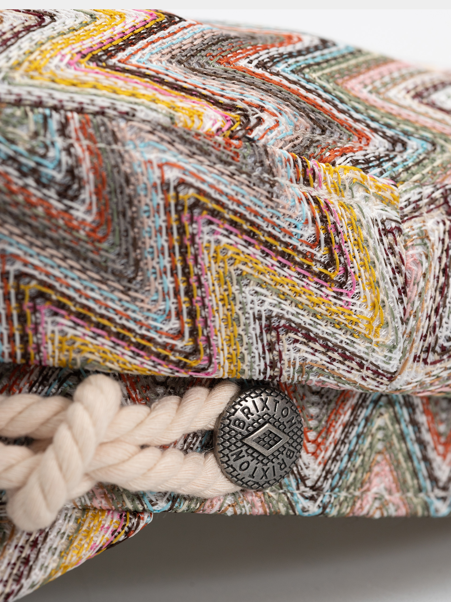 Brixton Fiddler Flat cap (multi color zigzag)