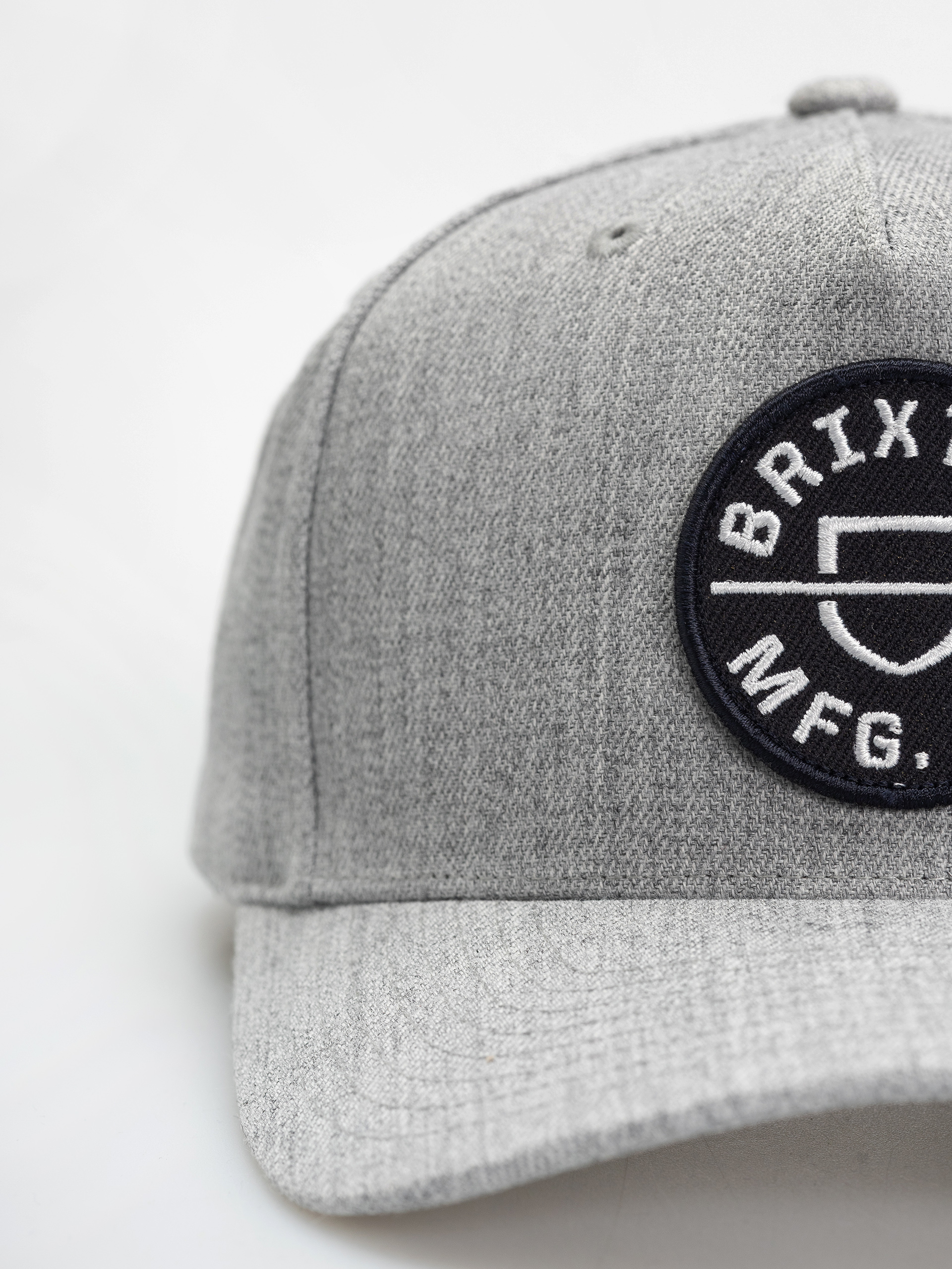Brixton Crest C Mp Snapback Baseball sapka (light heather grey/light heath)