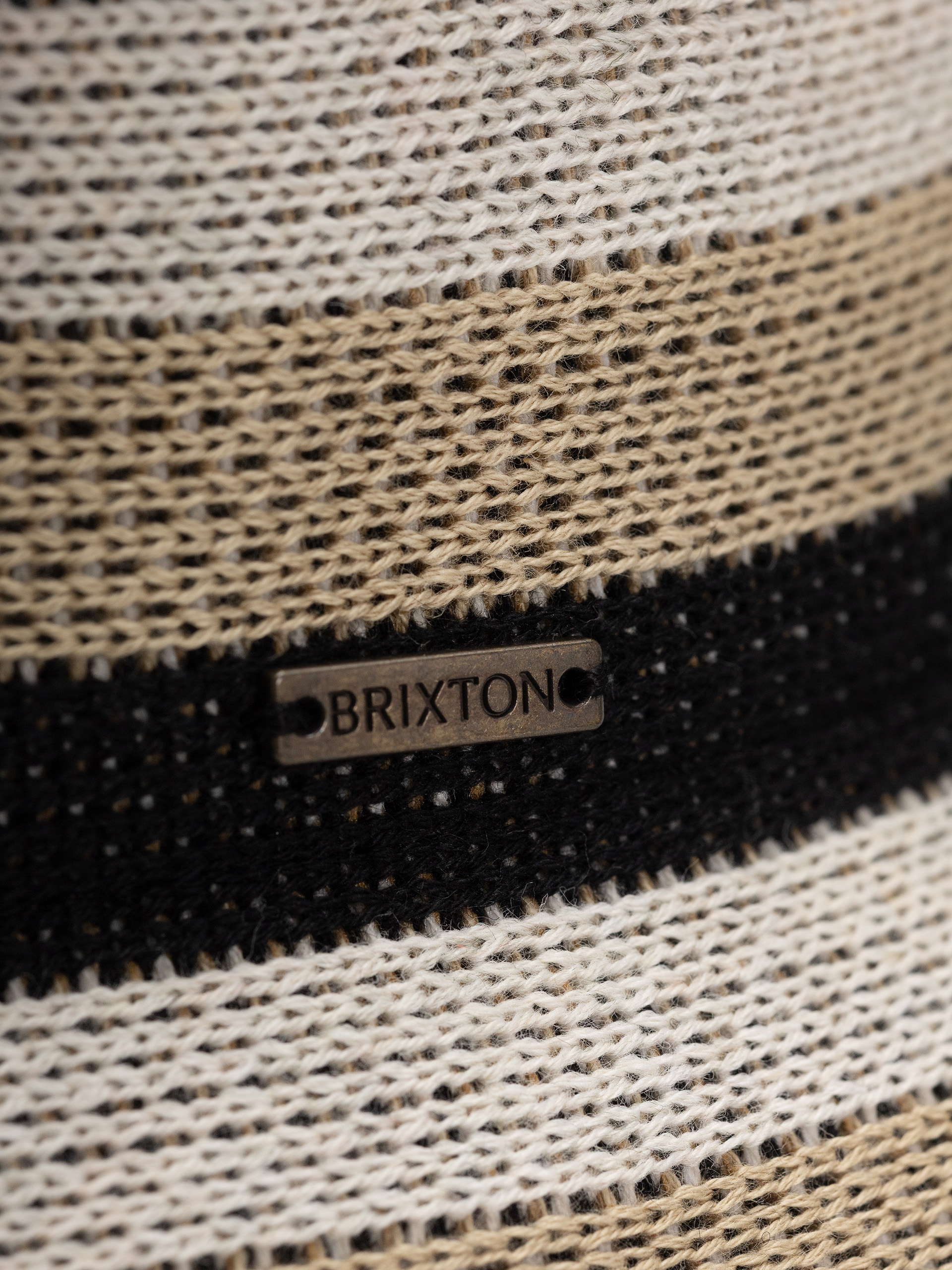 Brixton Lisboa Knit Packable Bucket Ha Wmn Kalap (black/sand/whitecap)