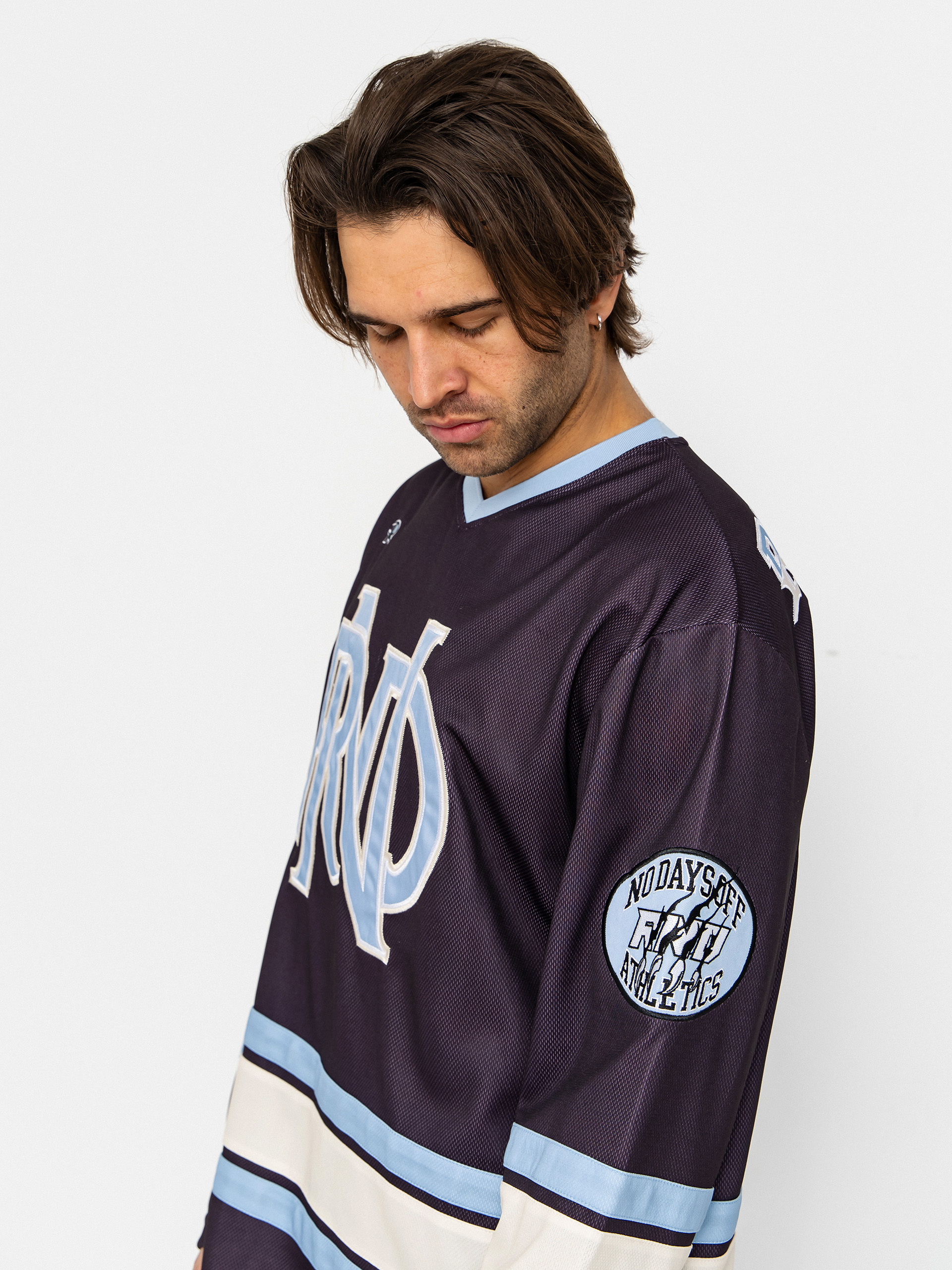 RipNDip No Days Off Hockey Jersey Póló (plum)