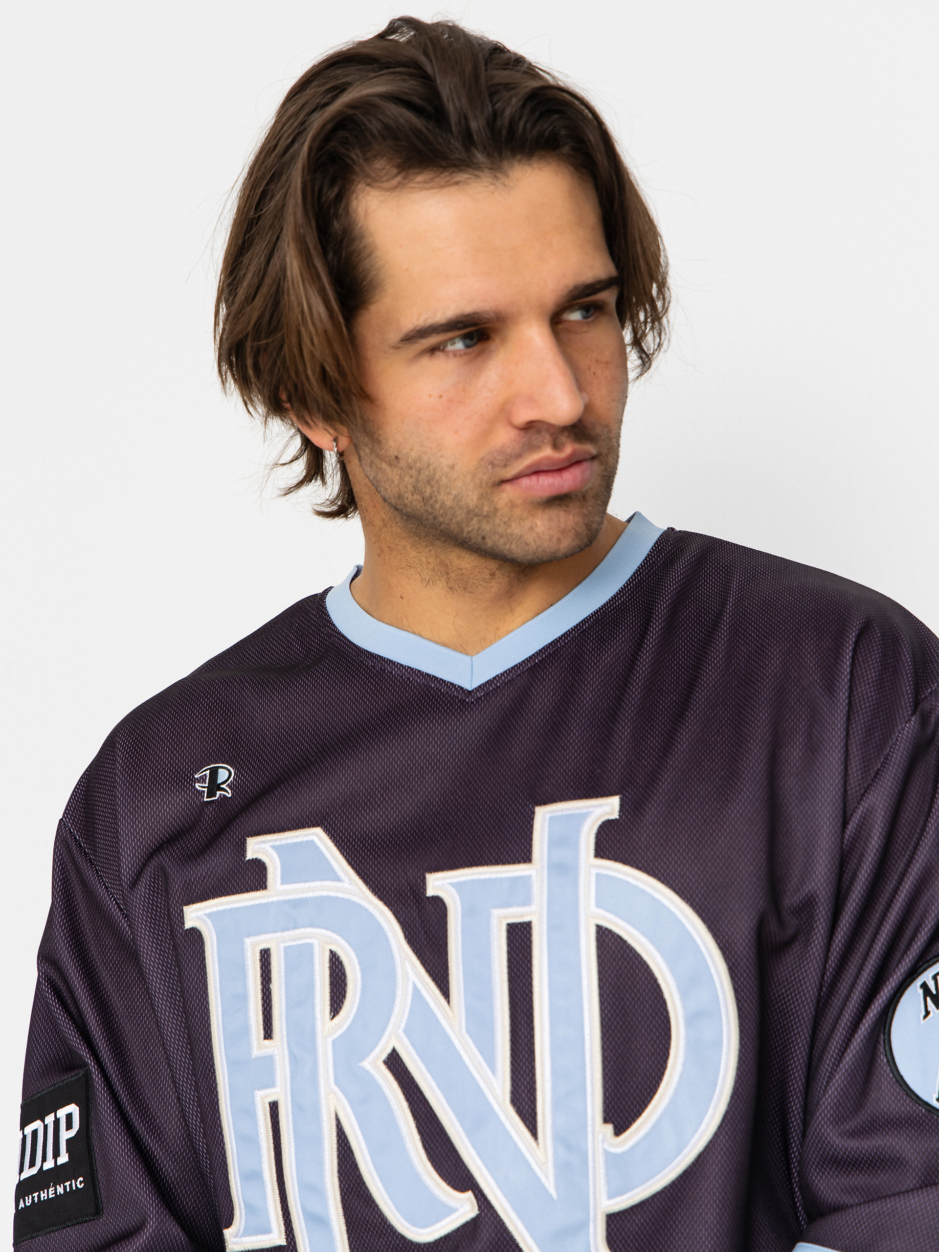 RipNDip No Days Off Hockey Jersey Póló (plum)