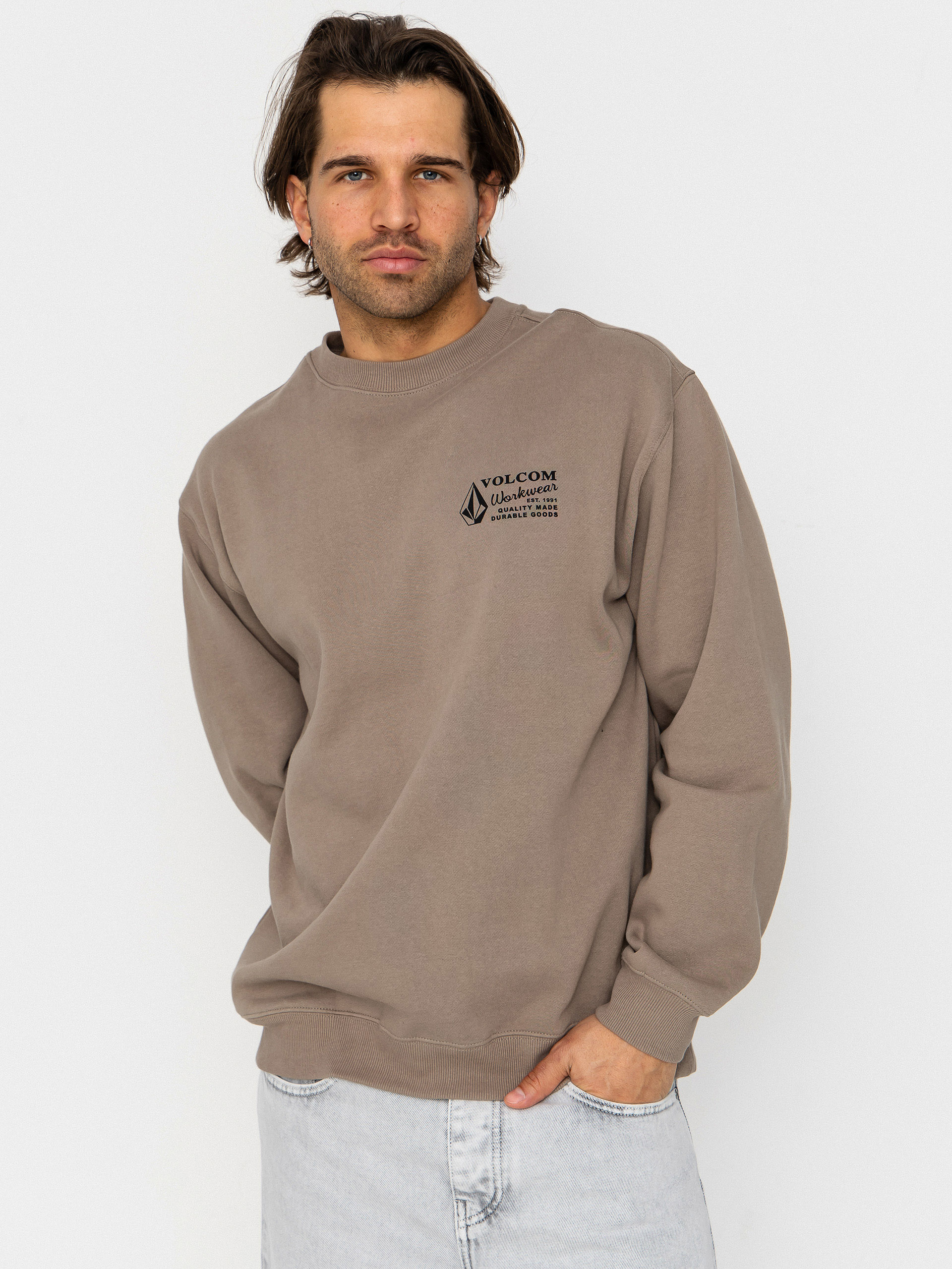 Volcom Workwear Crew Pulóver (brindle)