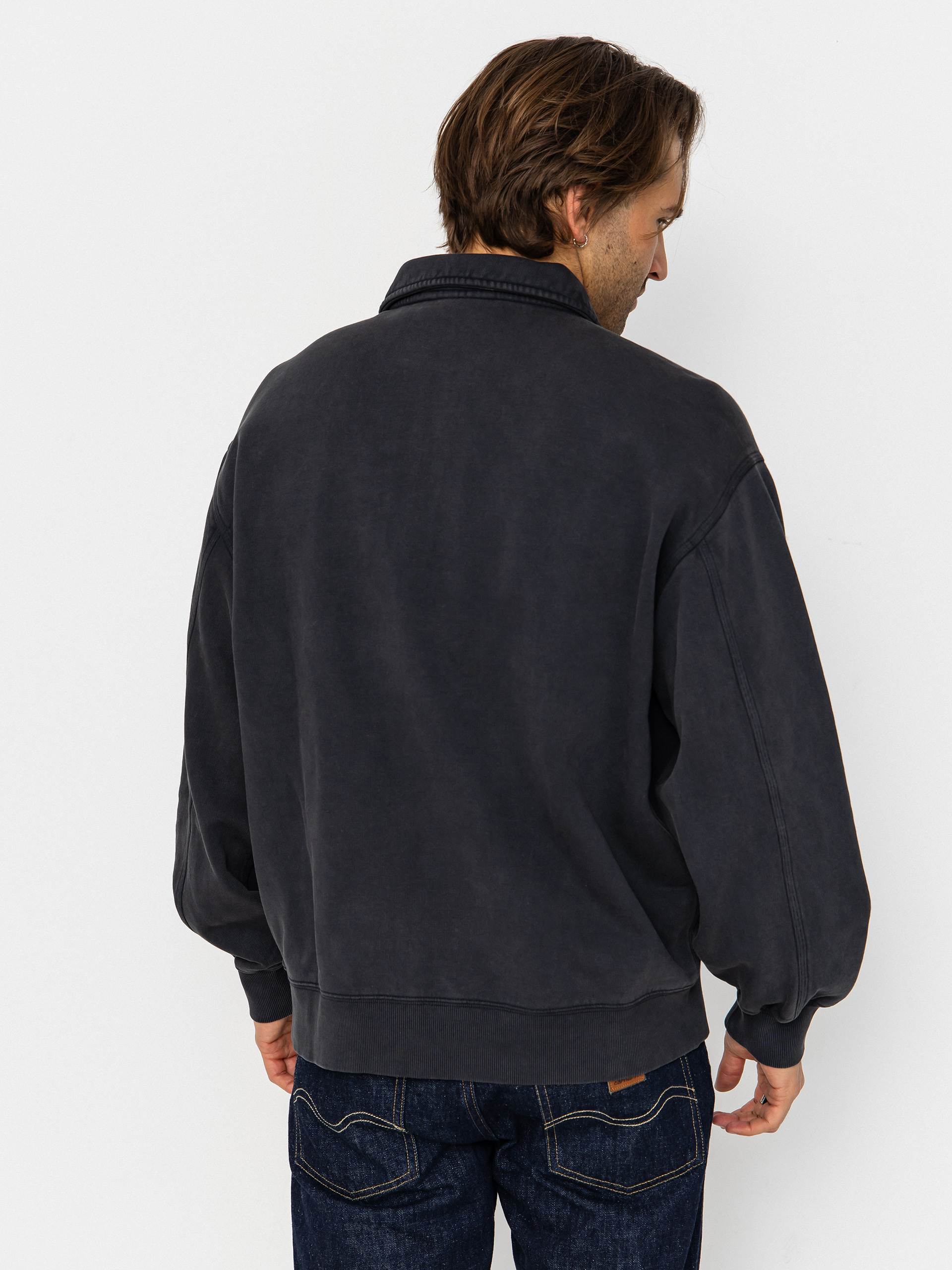 Carhartt WIP Half Zip Detroit Pulóver (black)