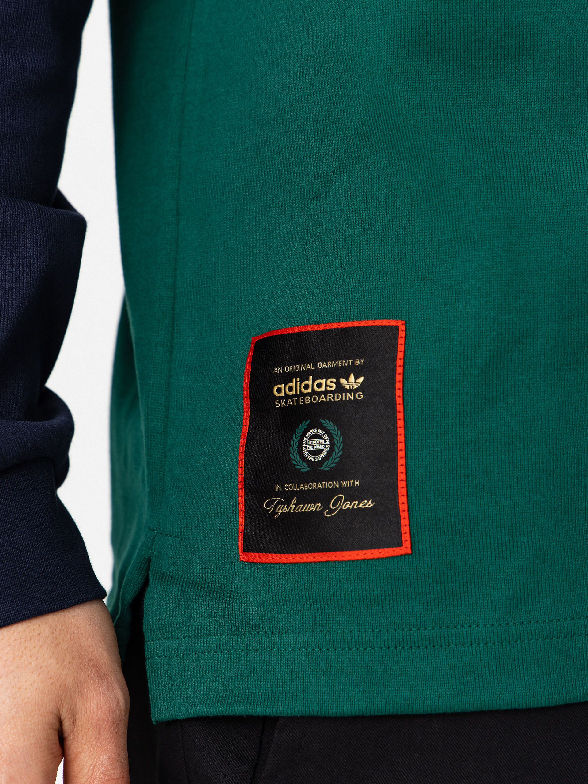 adidas Tyshawn Rugby Hosszú ujjú felső (cgreen/legink)