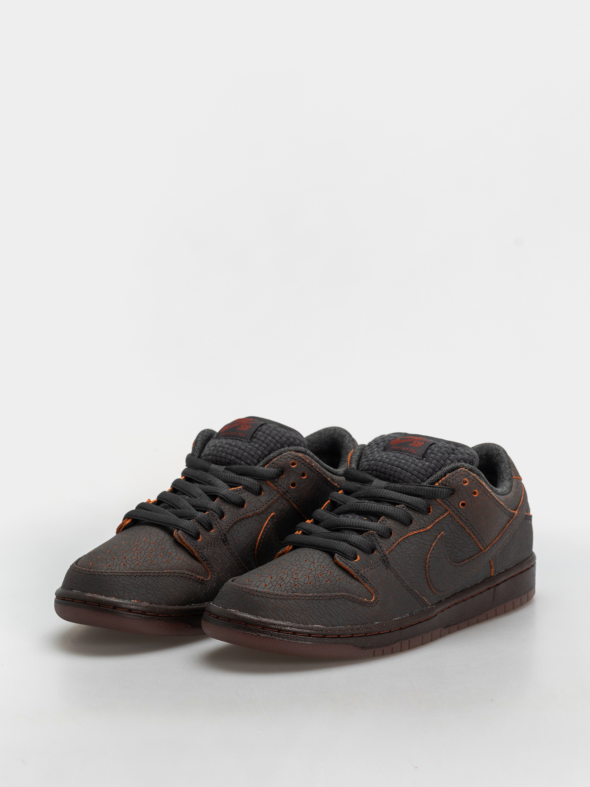 Nike SB Dunk Low Pro Prm Cipők (dk smoke grey/campfire orange black)