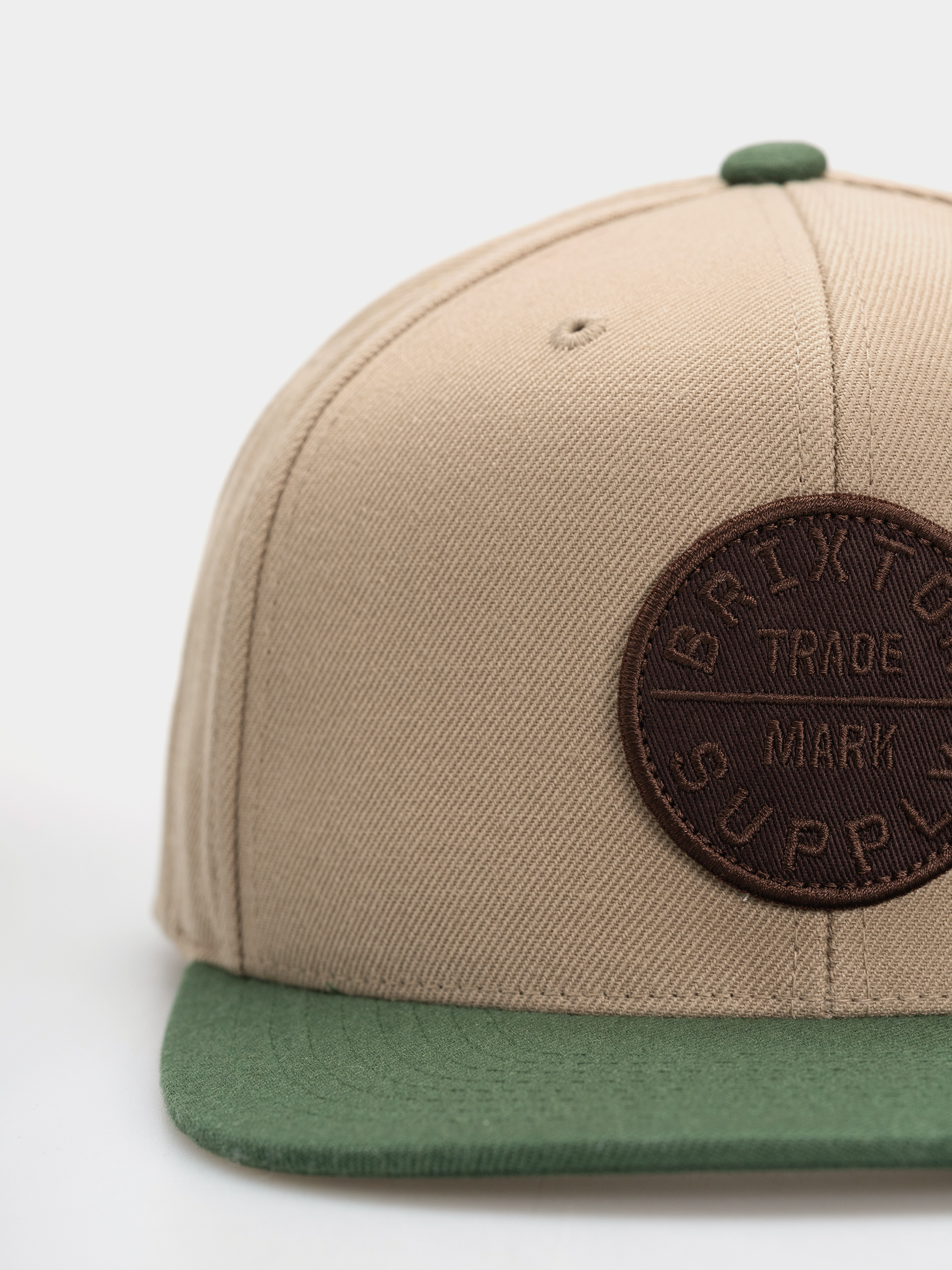 Brixton Oath Iii Snapback Baseball sapka (khaki/primal green)