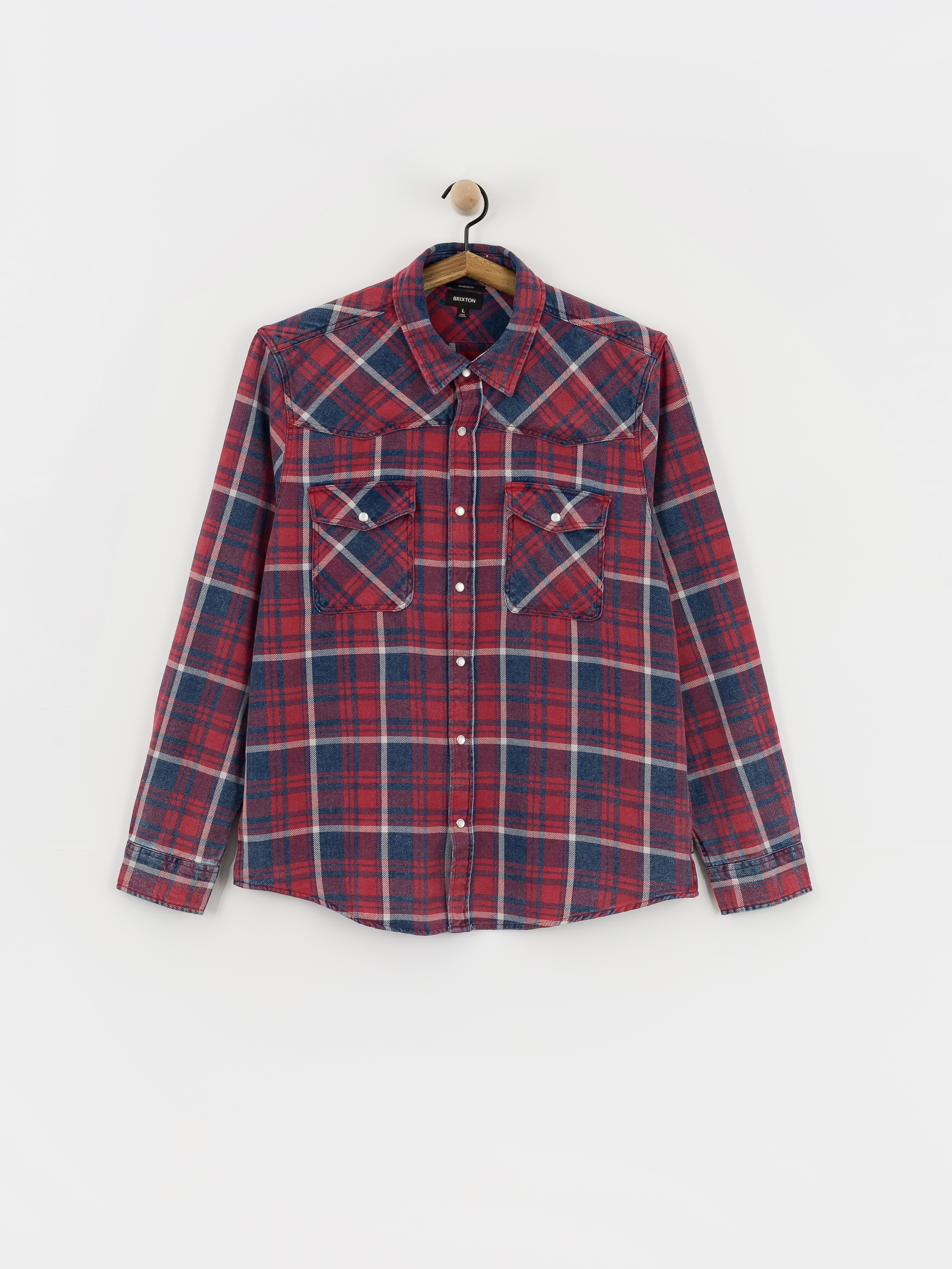 Brixton Waylon Lw Overshirt Ing (denim plaid)