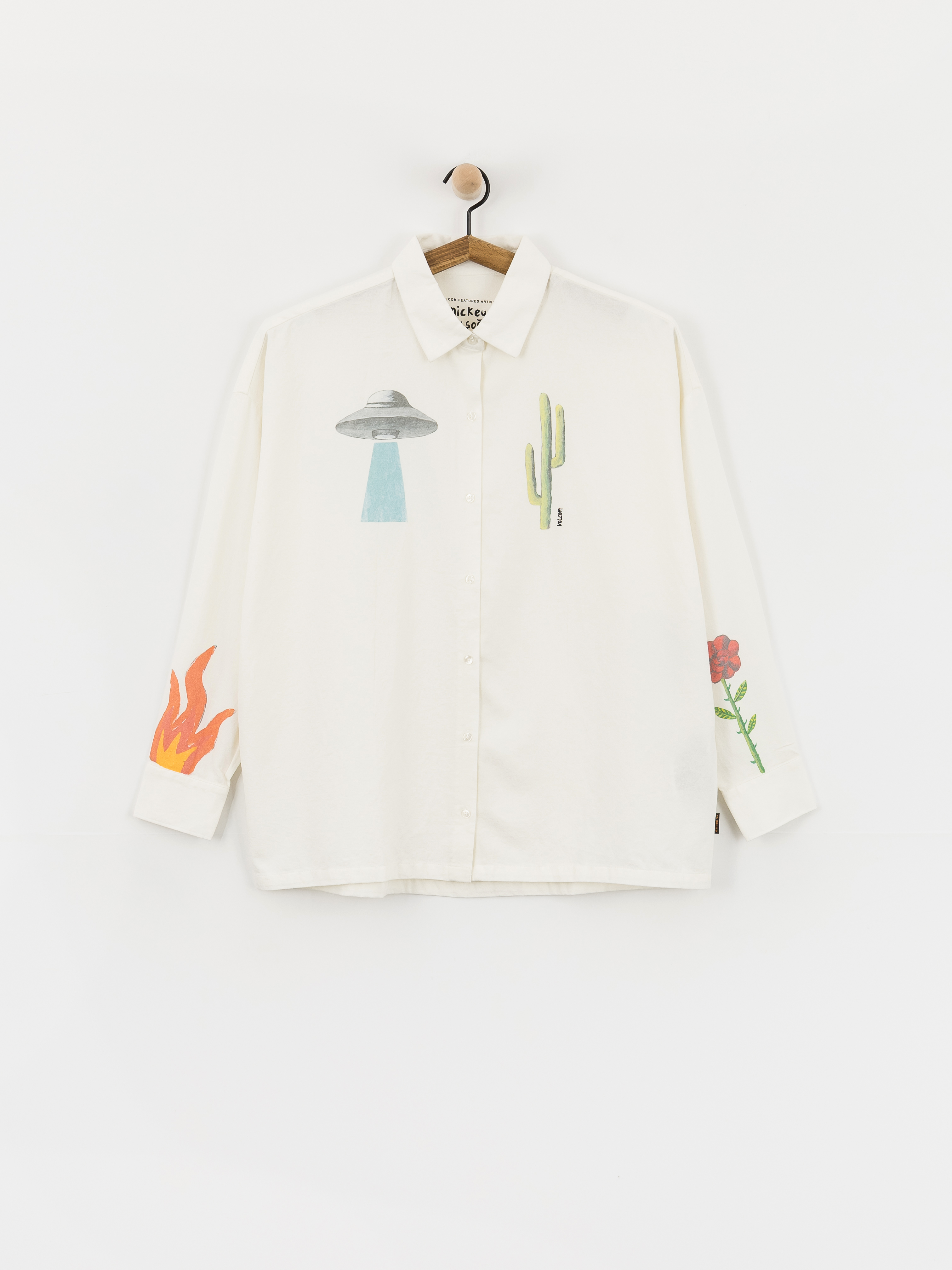 Ing Volcom Fa Mickey Mason Wmn (off white)