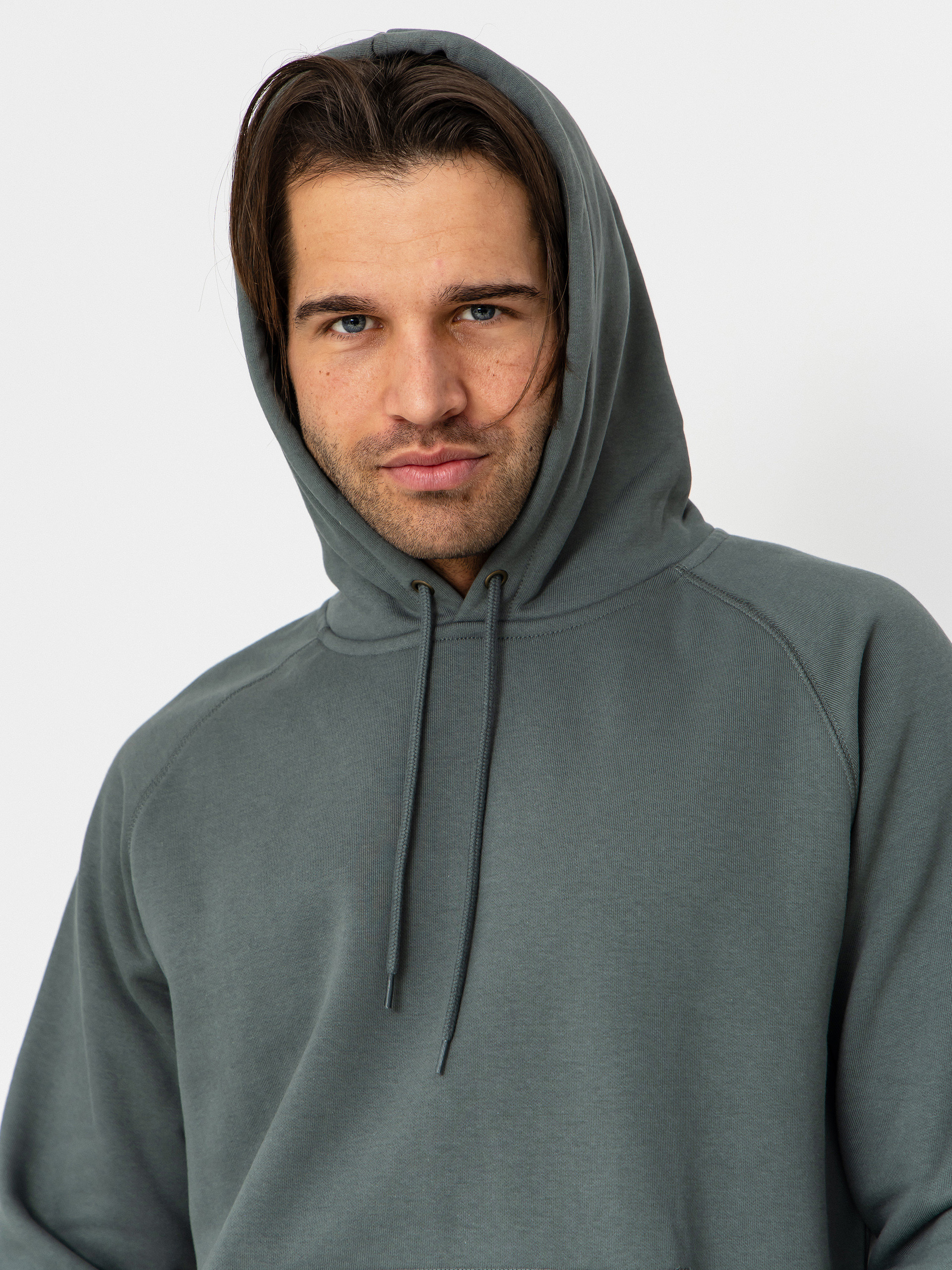 Kapucnis pulóver Carhartt WIP Chase HD (velvet green/gold)