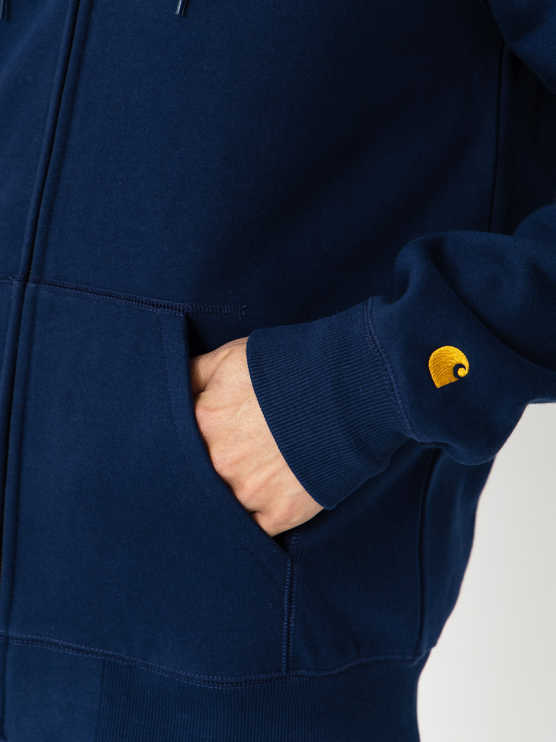 Kapucnis pulóver Carhartt WIP Chase ZHD (jupiter/gold)