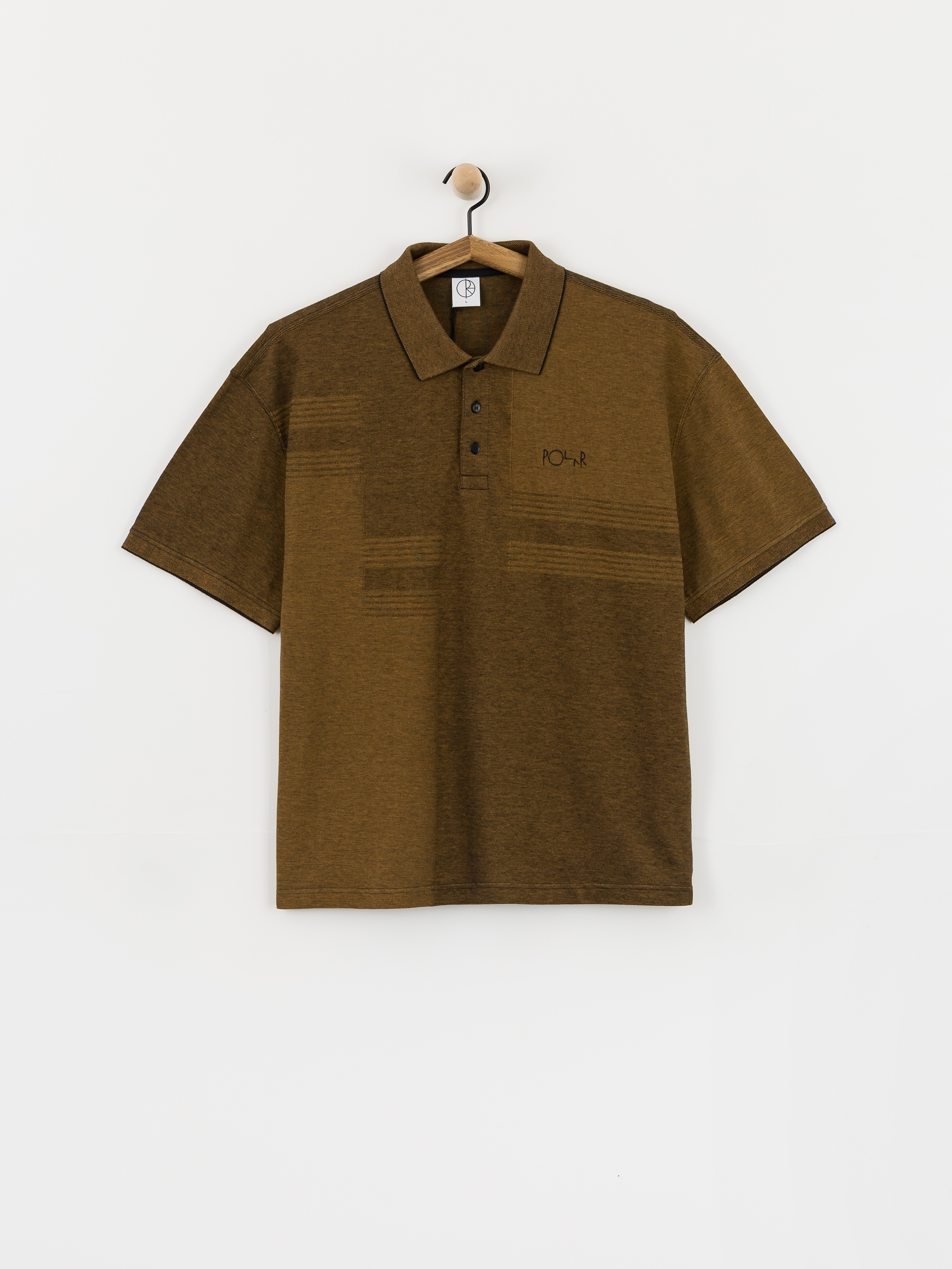 Polar Skate Surf Pique Pólóing (black/caramel)