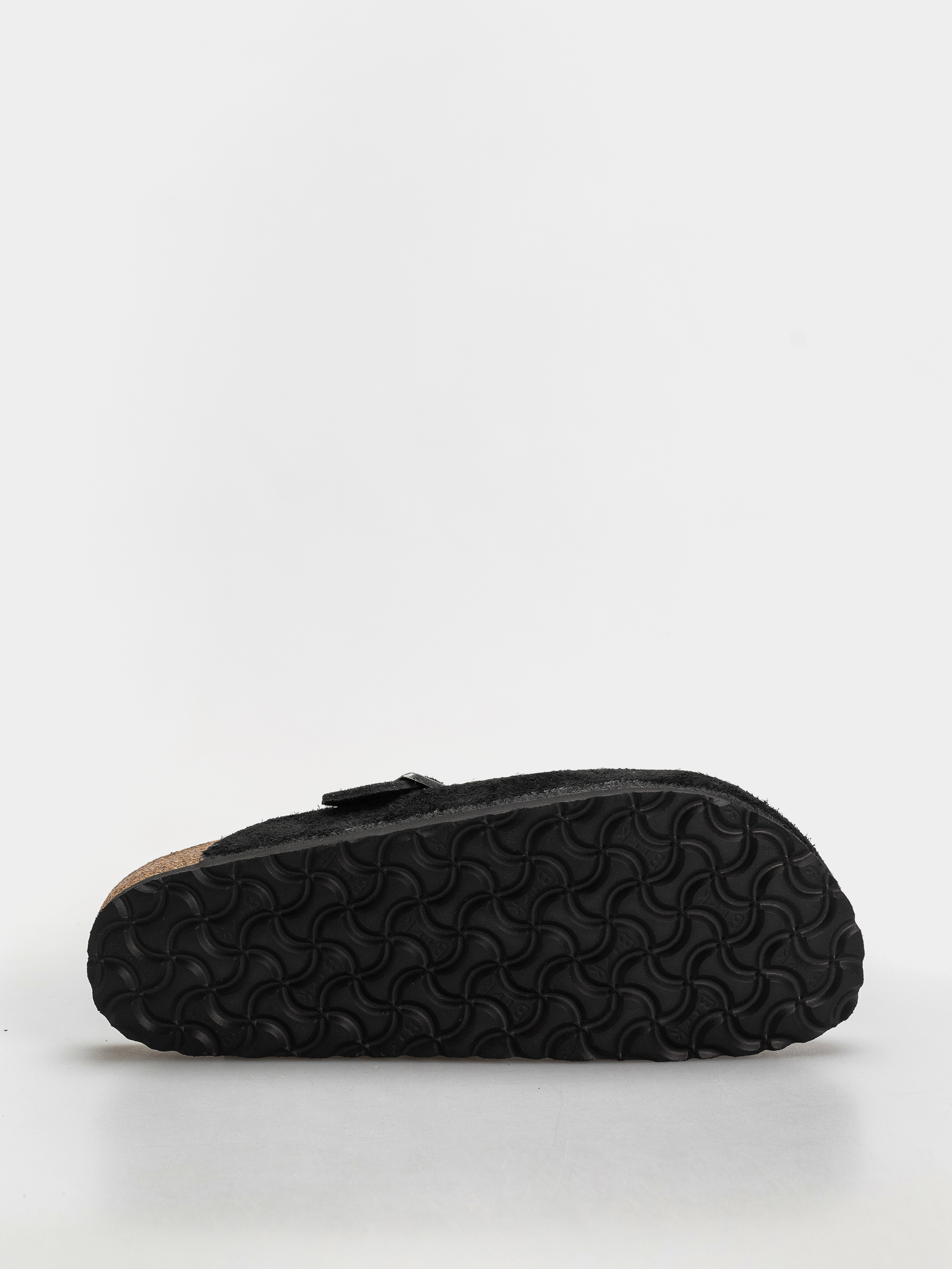 Birkenstock Boston Suede Leather Narrow Flip-flop papucsok (black)