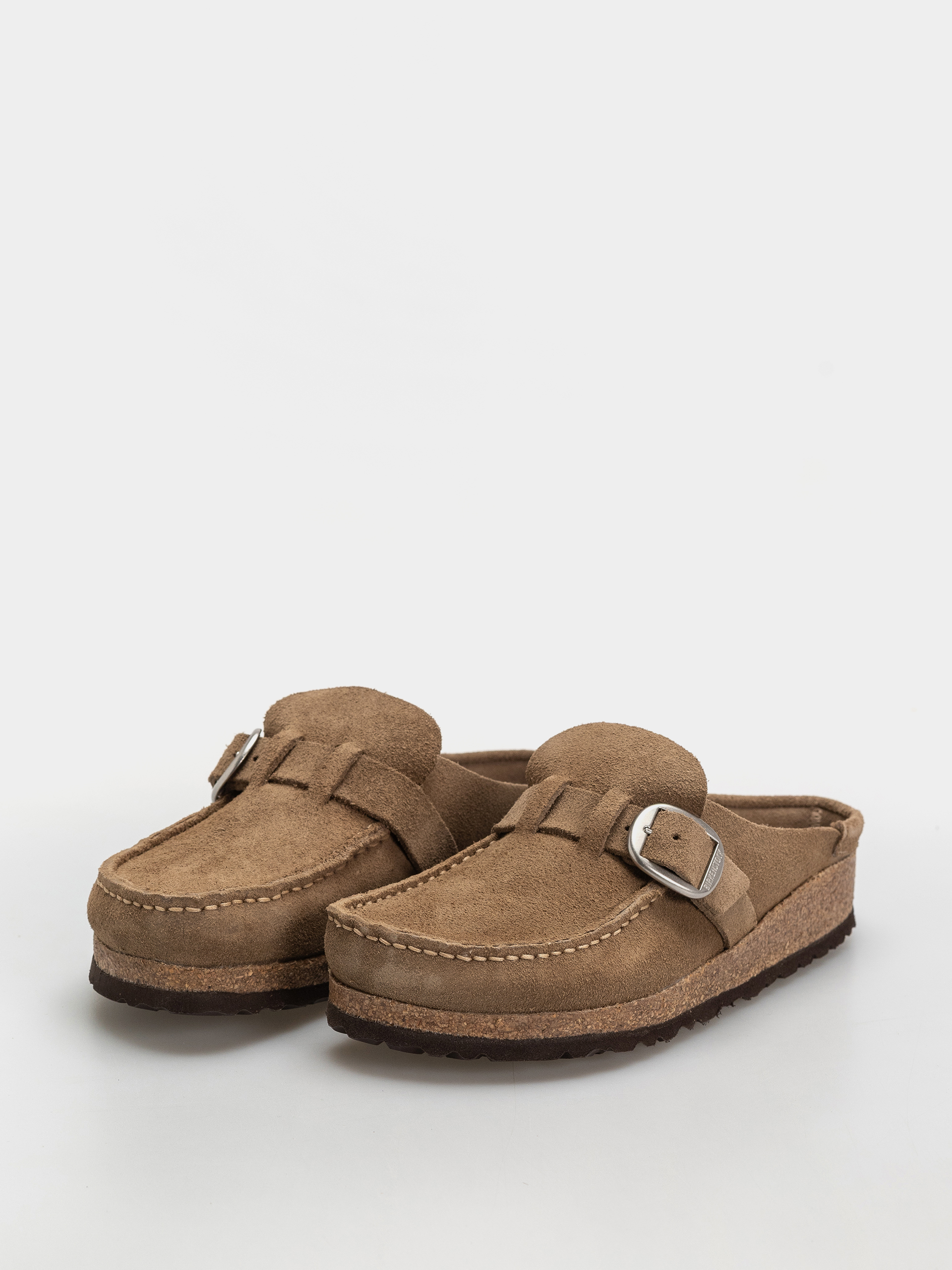 Birkenstock Buckley Suede Leather Narrow Wmn Flip-flop papucsok (gray taupe)