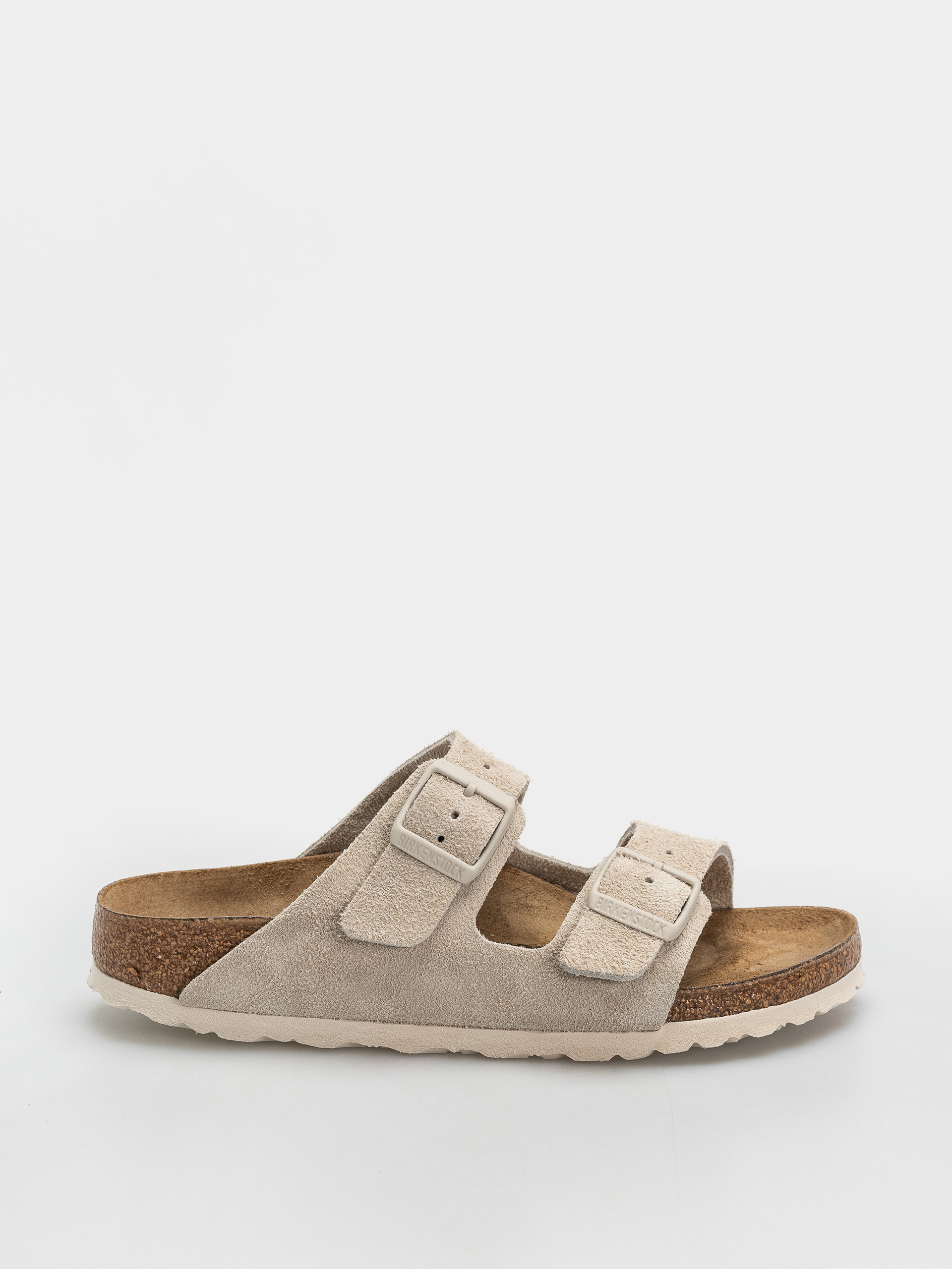Birkenstock Arizona Suede Leather Narrow Flip-flop papucsok (oyster)