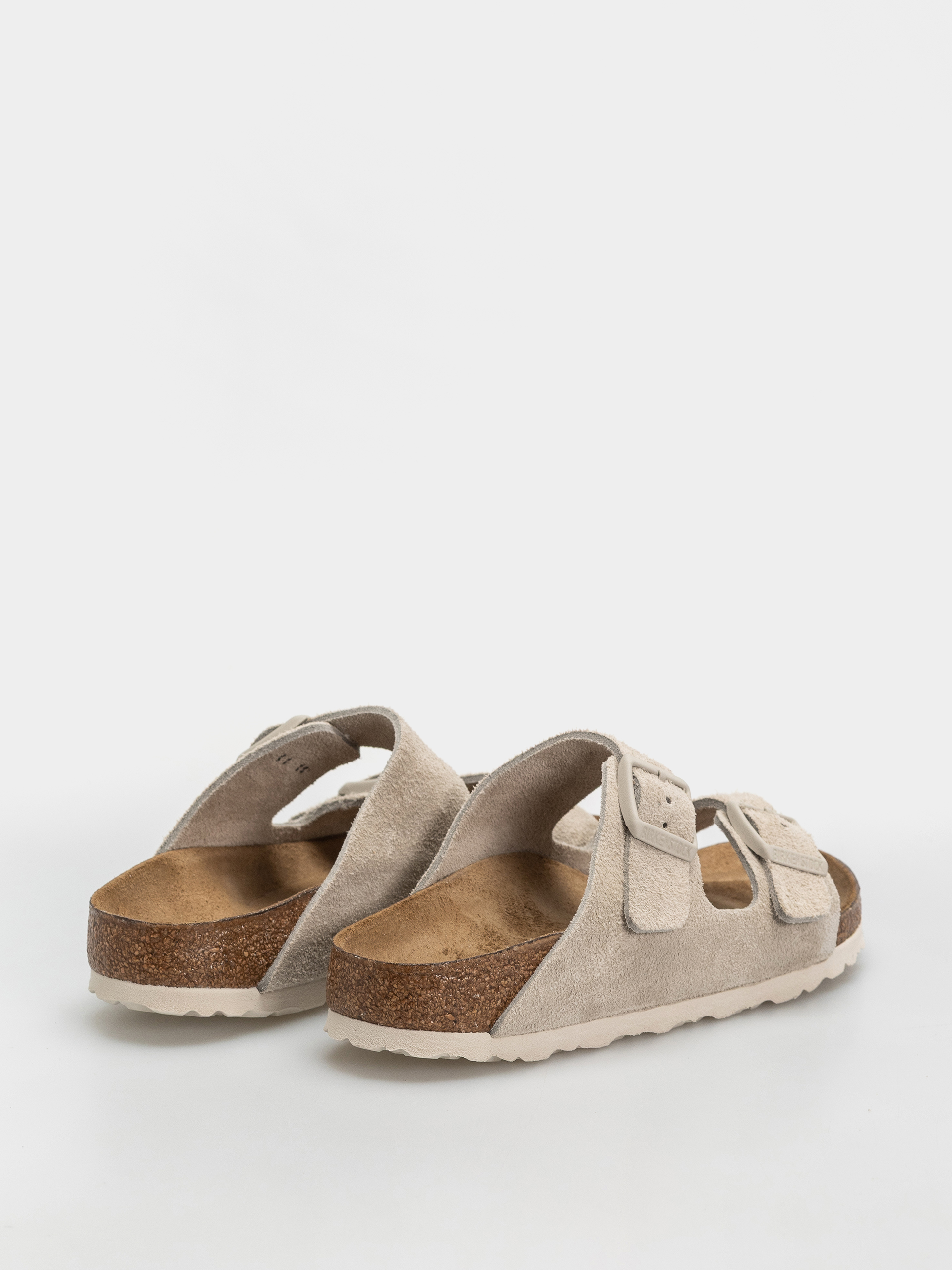 Birkenstock Arizona Suede Leather Narrow Flip-flop papucsok (oyster)