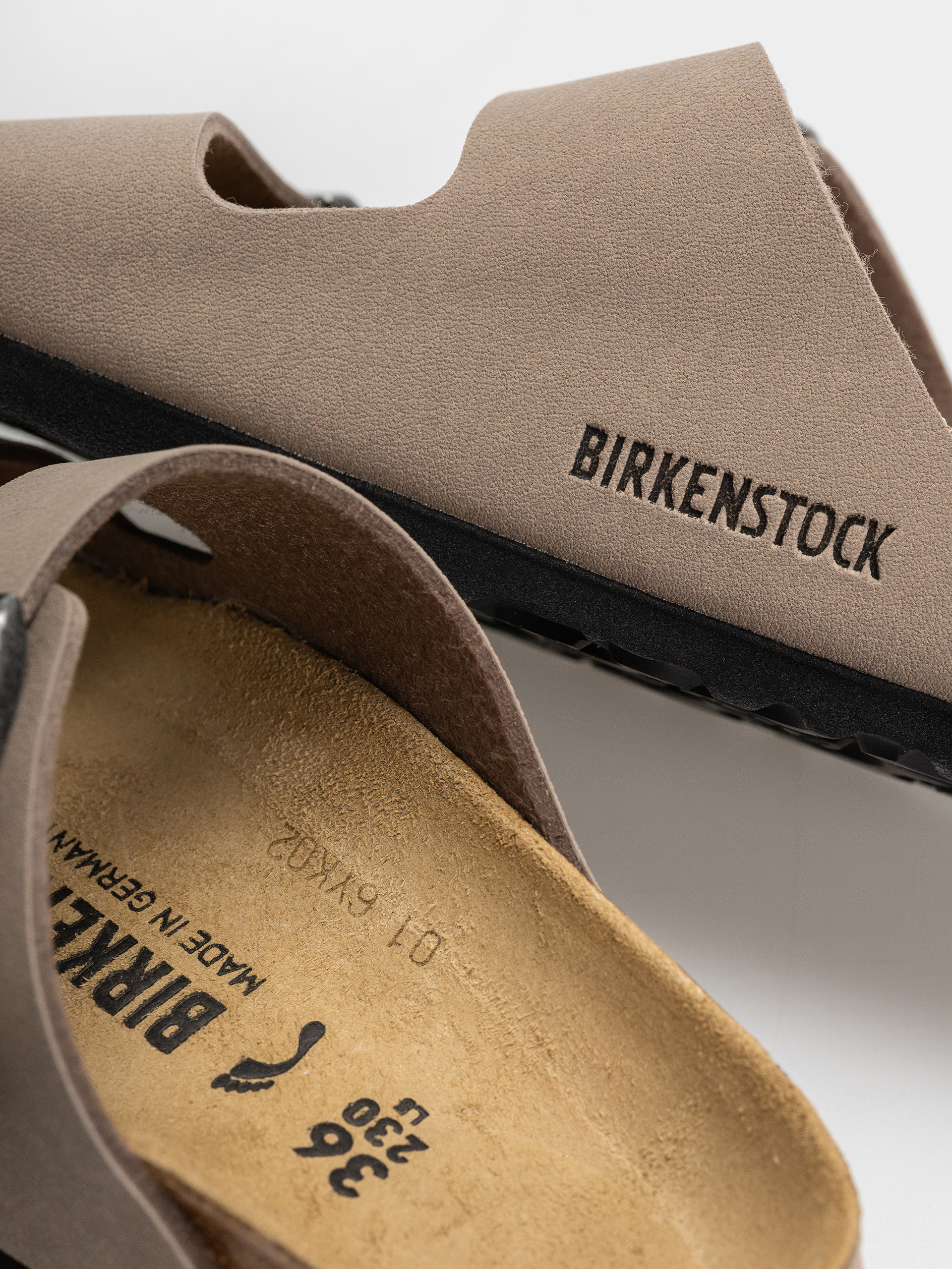 Birkenstock Arizona Birkibuc Narrow Flip-flop papucsok (gray taupe)