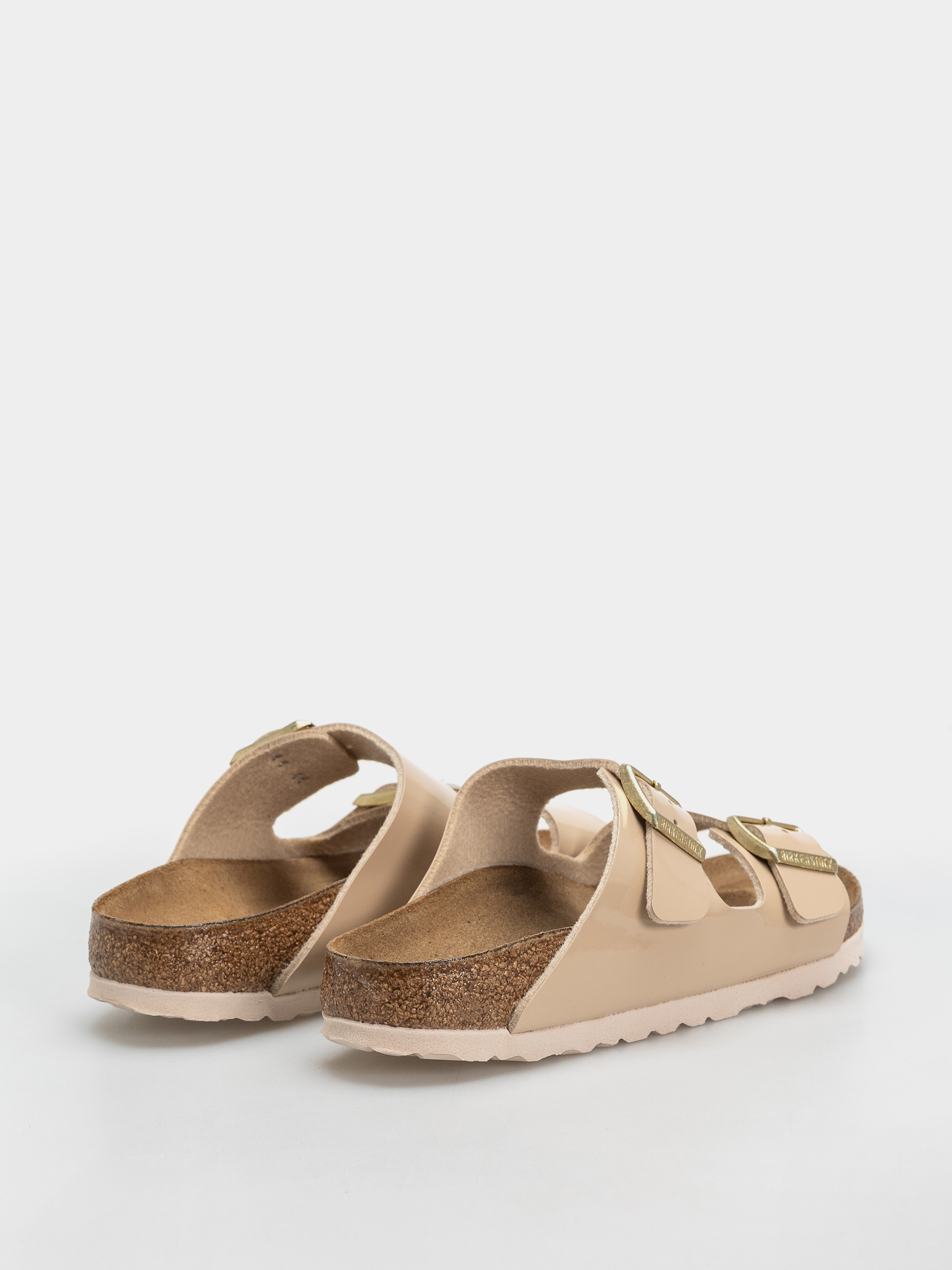 Birkenstock Arizona Birko Flor Patent Narrow Wmn Flip-flop papucsok (sand)